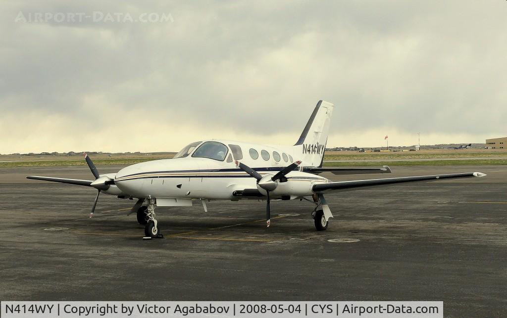 N414WY, Cessna 414A Chancellor C/N 414A0250, At Cheynne airport