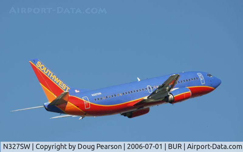 N327SW, 1987 Boeing 737-3H4 C/N 23691, Southwest flight departing from Burbank