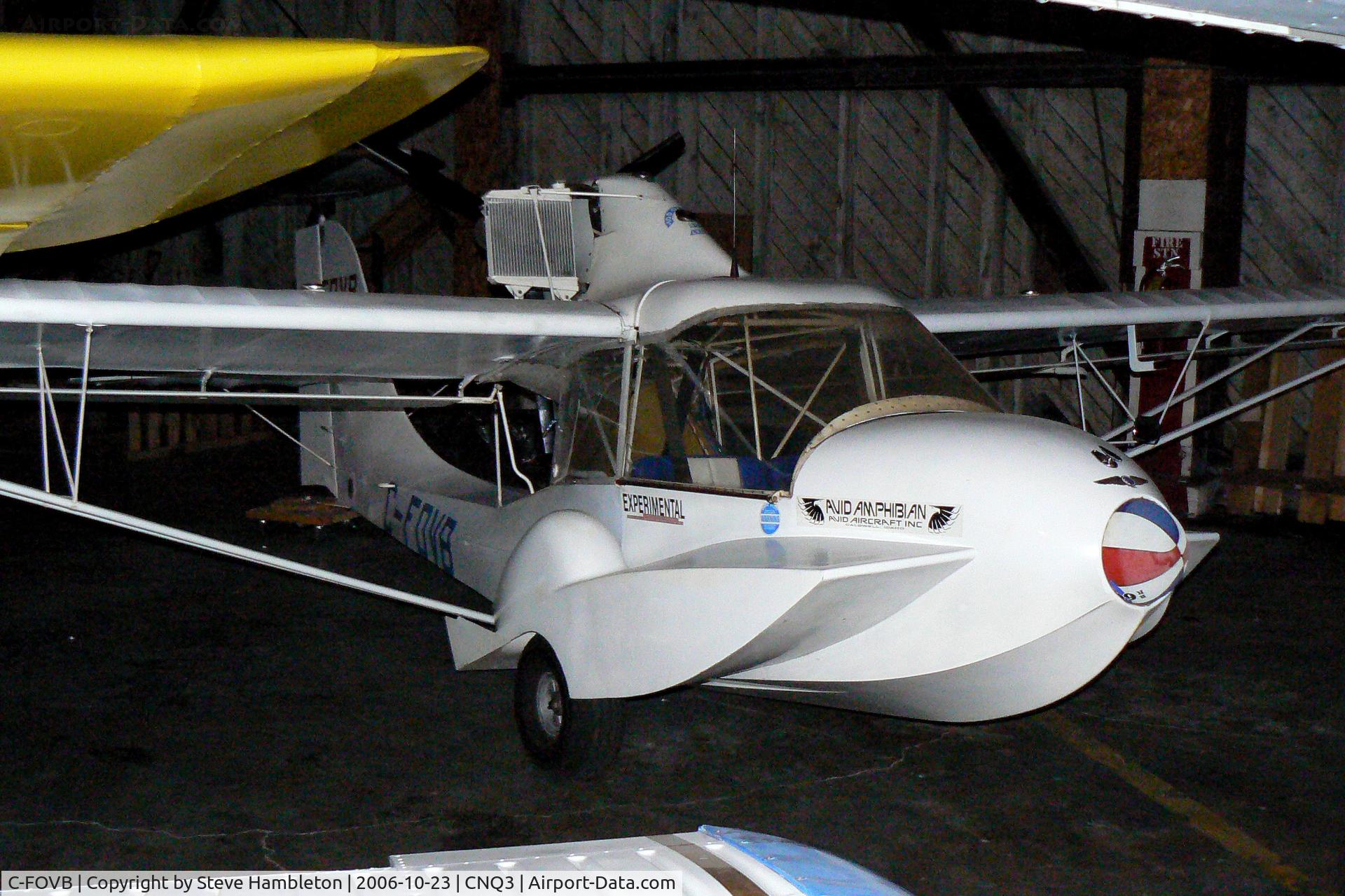 C-FOVB, 1993 Avid Flyer Amphibian C/N 56, At Welland, Niagara Central, ON