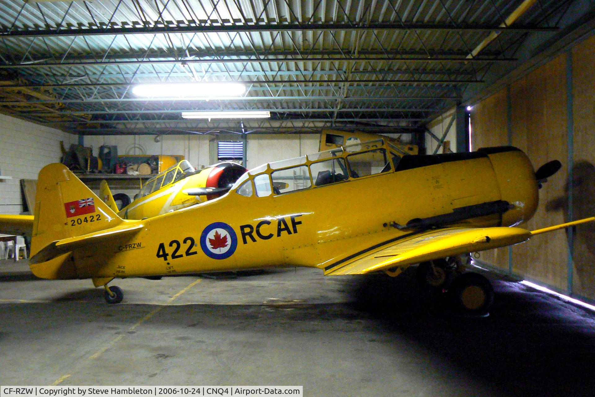 CF-RZW, 1952 Canadian Car & Foundry T-6 Harvard Mk.4 C/N CCF4-213, Canadian Harvard Aircraft Assoc. at Tillsonburg, ON