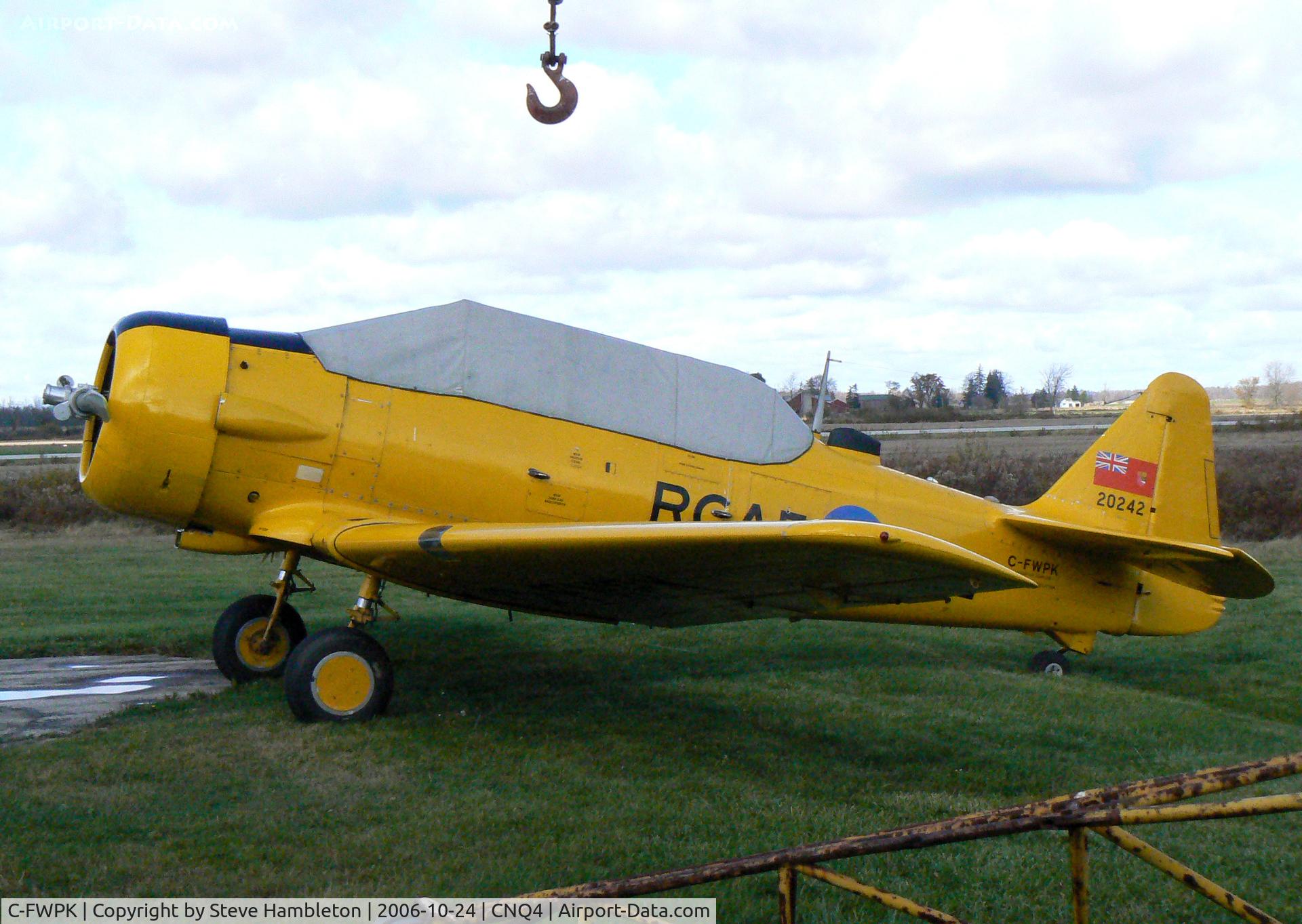 C-FWPK, 1952 Canadian Car & Foundry T-6 Harvard Mk.4 C/N CCF4-33, Canadian Harvard Aircraft Assoc. at Tillsonburg, ON