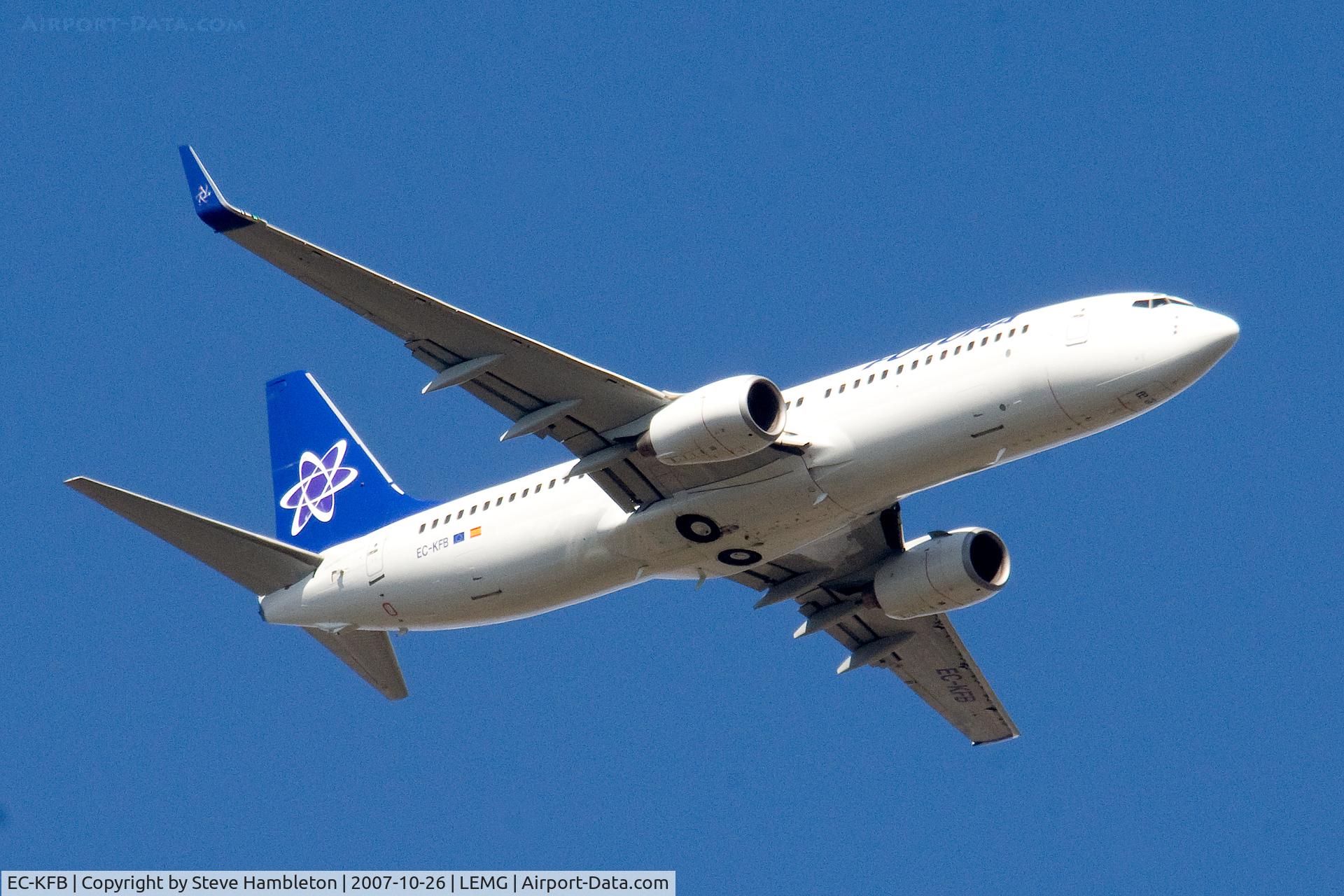 EC-KFB, 1999 Boeing 737-86N C/N 28591, Futra 737 11 miles out from Malaga