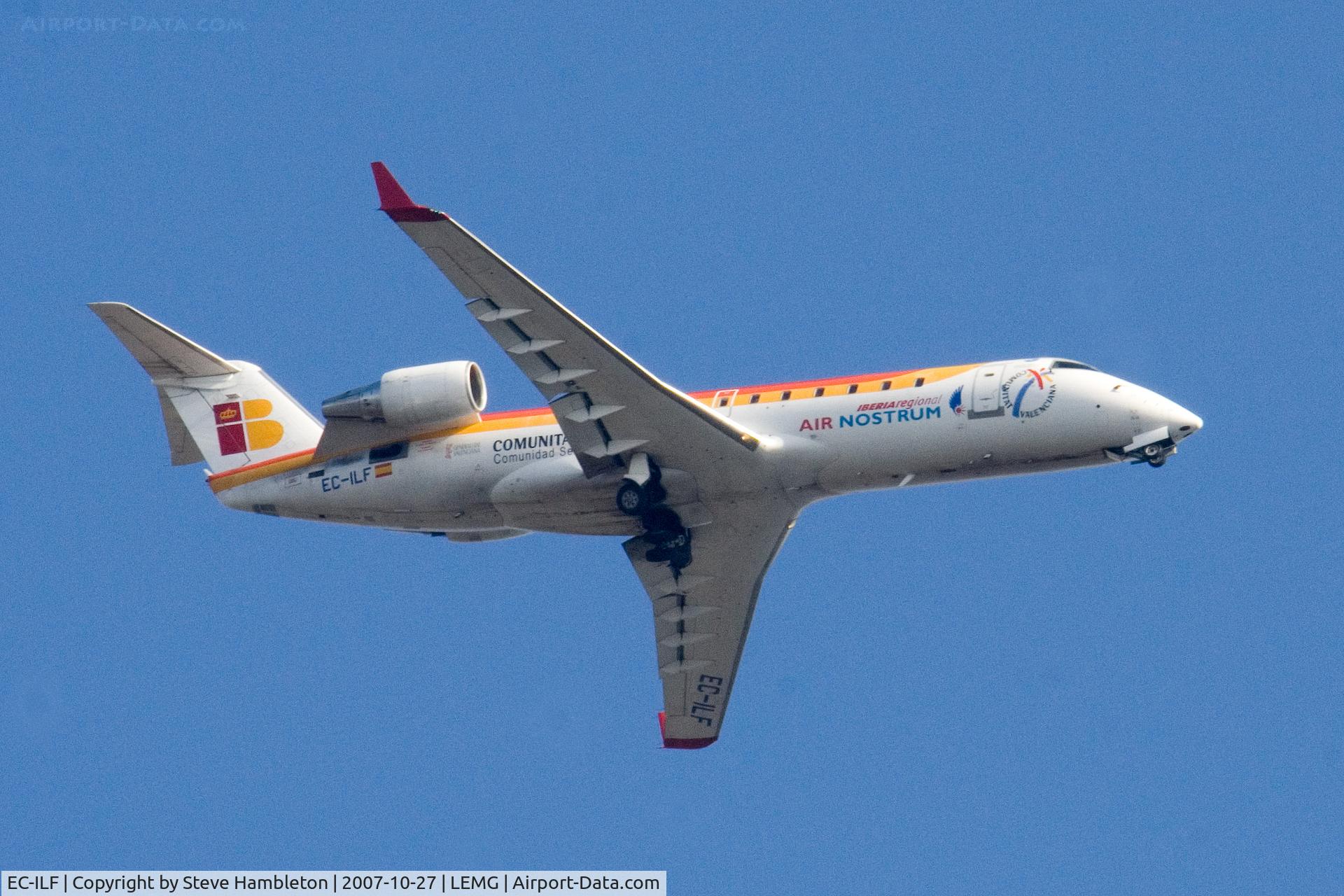EC-ILF, 2003 Canadair CRJ-200 (CL-600-2B19) C/N 7746, Air Nostrum CRJ 11 miles out from Malaga
