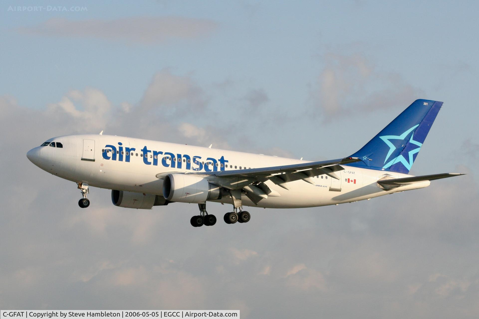C-GFAT, 1990 Airbus A310-304 C/N 545, Final appraoch at Manchester