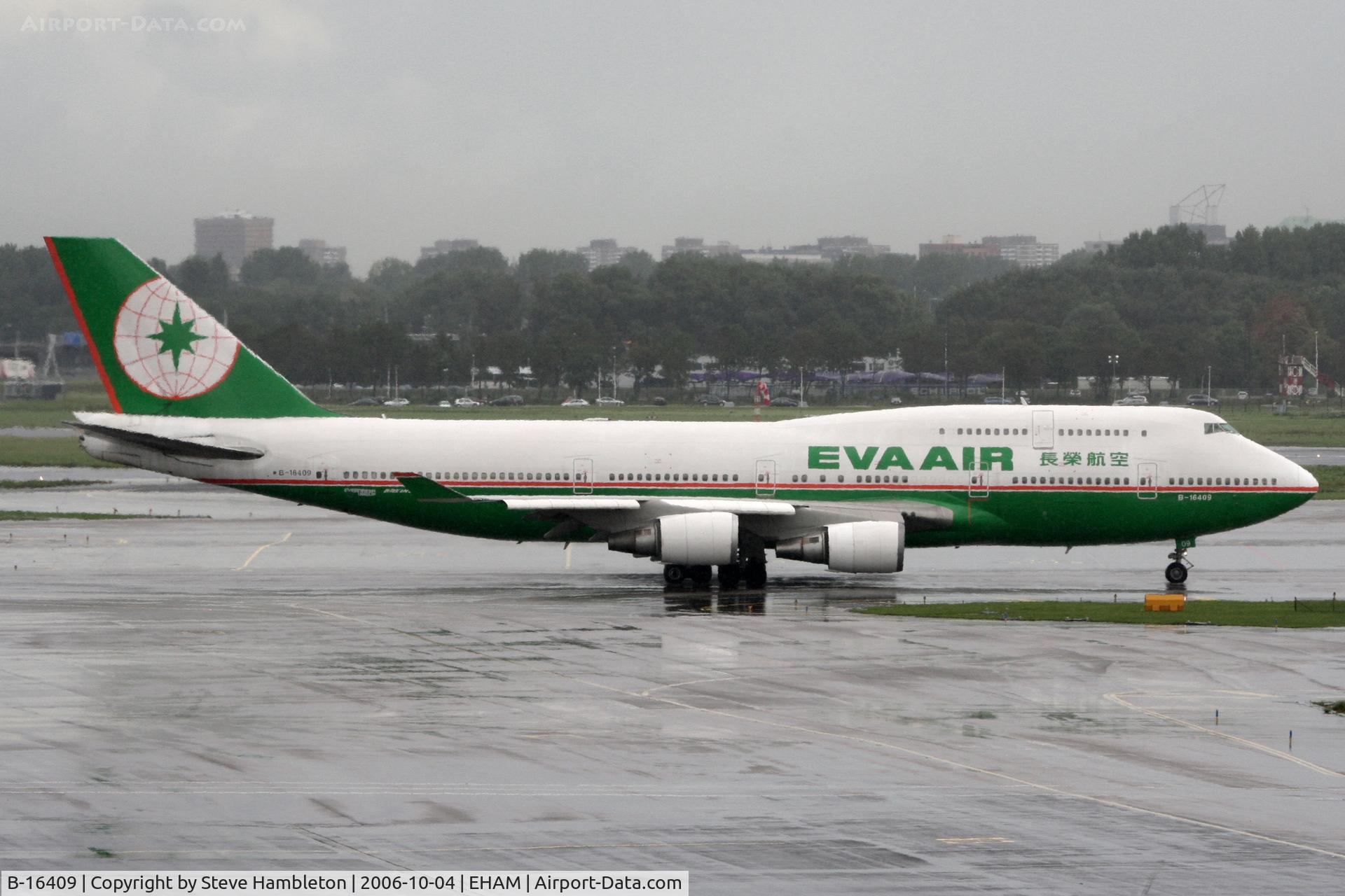 B-16409, 1996 Boeing 747-45E(M) C/N 28093, Eva Air at Schiphol