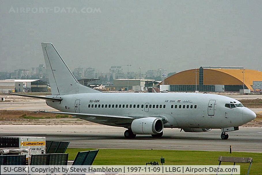 SU-GBK, 1992 Boeing 737-566 C/N 26052, Air Sinai 737 at Tel Aviv