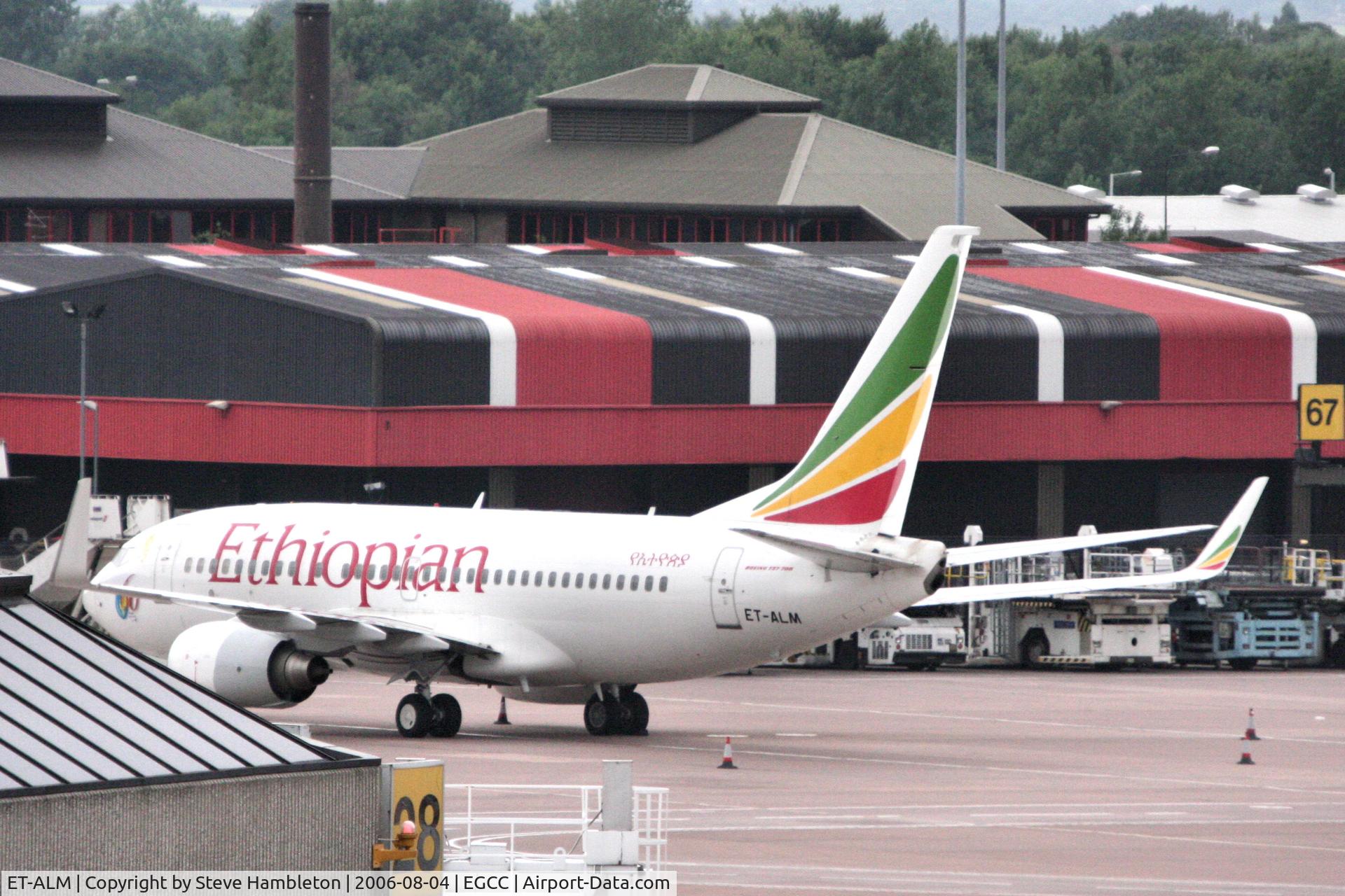 ET-ALM, 2004 Boeing 737-760 C/N 33765, A rare visitor to Manchester