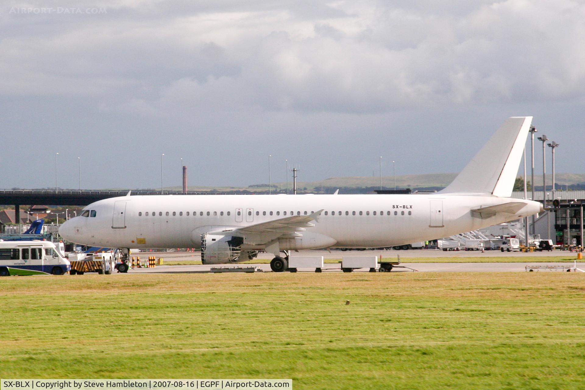SX-BLX, 1989 Airbus A320-211 C/N 029, A320 at Glasgow
