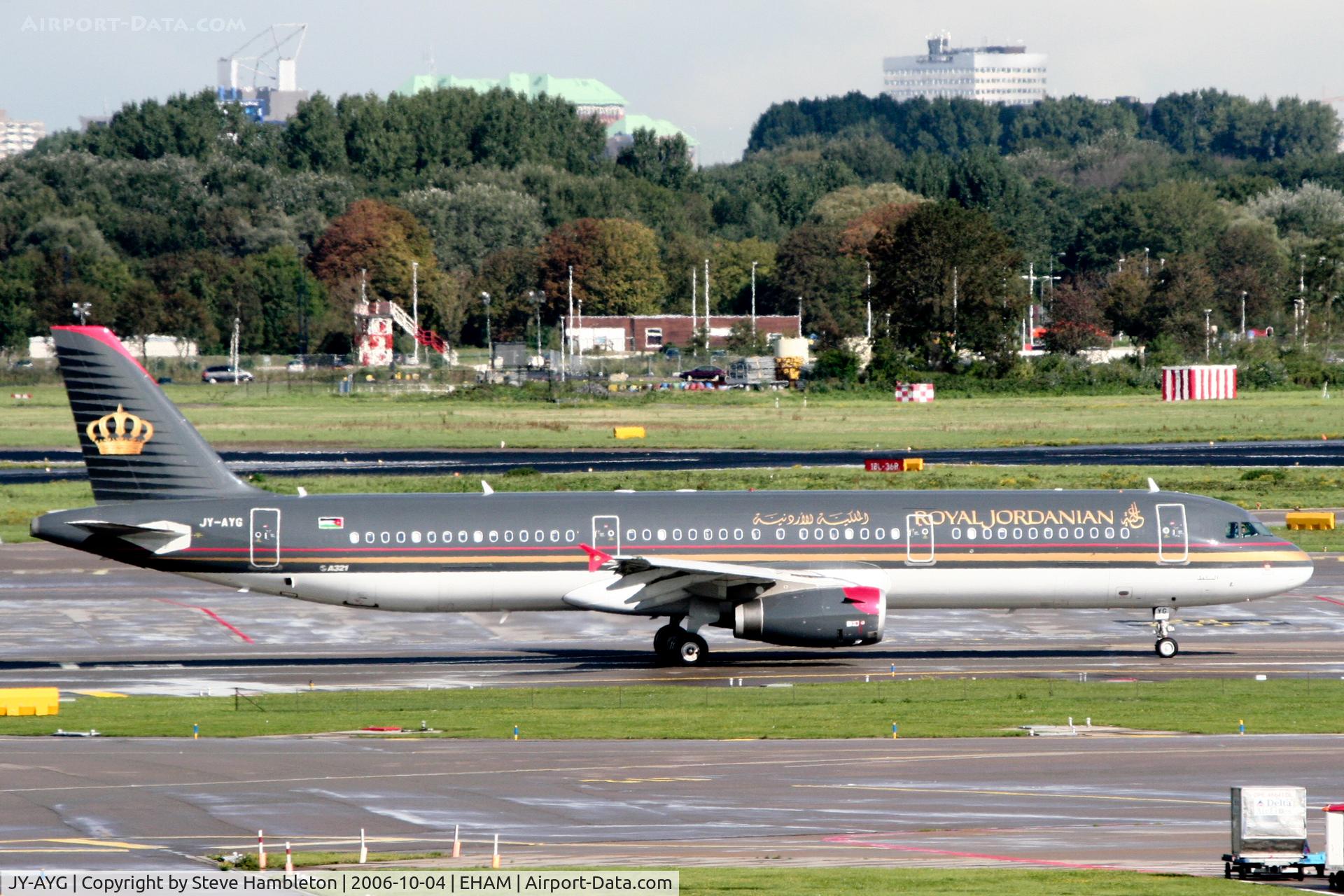 JY-AYG, 2006 Airbus A321-231 C/N 2730, Jordanian A321 at Schiphol