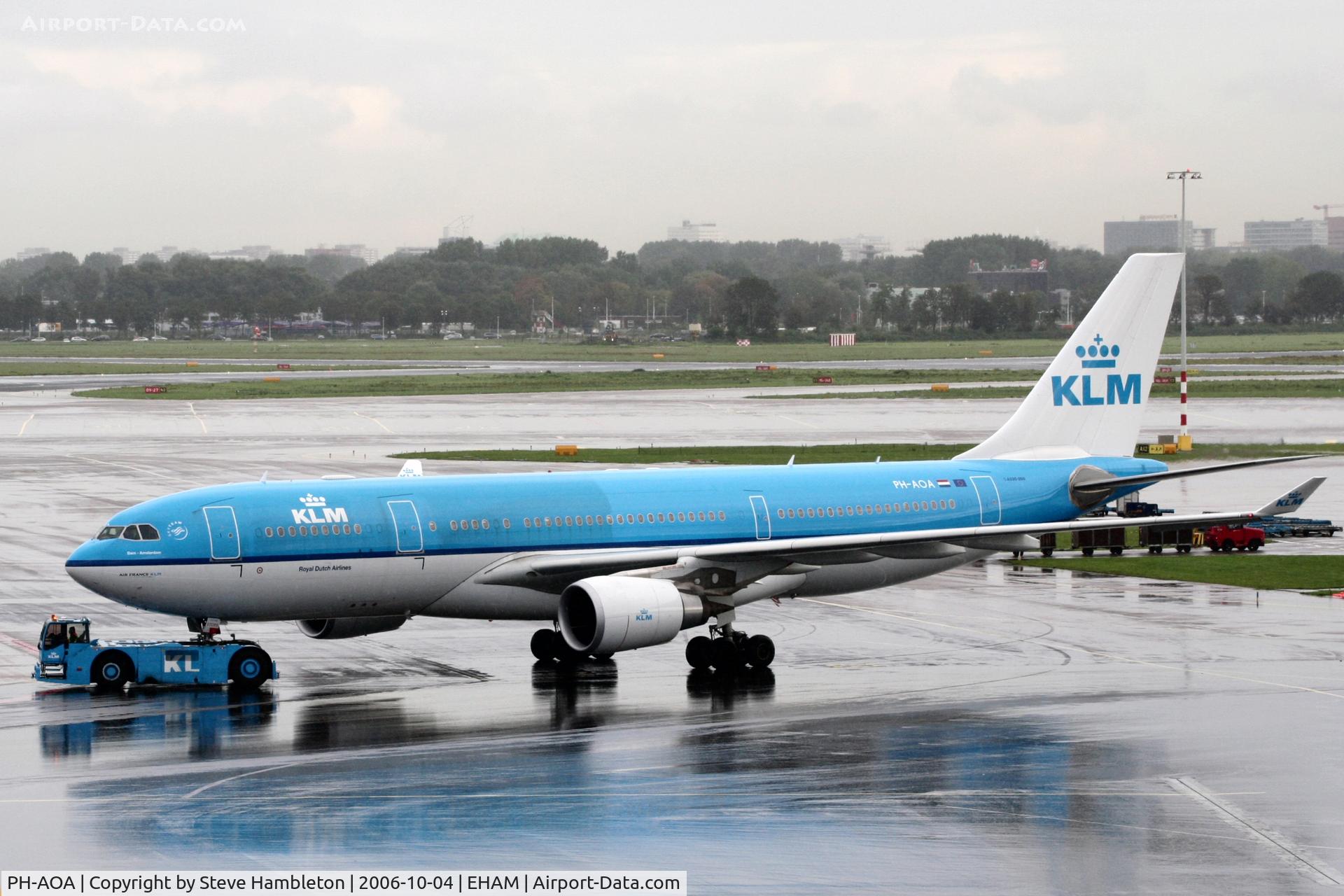 PH-AOA, 2005 Airbus A330-203 C/N 682, At Amsterdam Schiphol