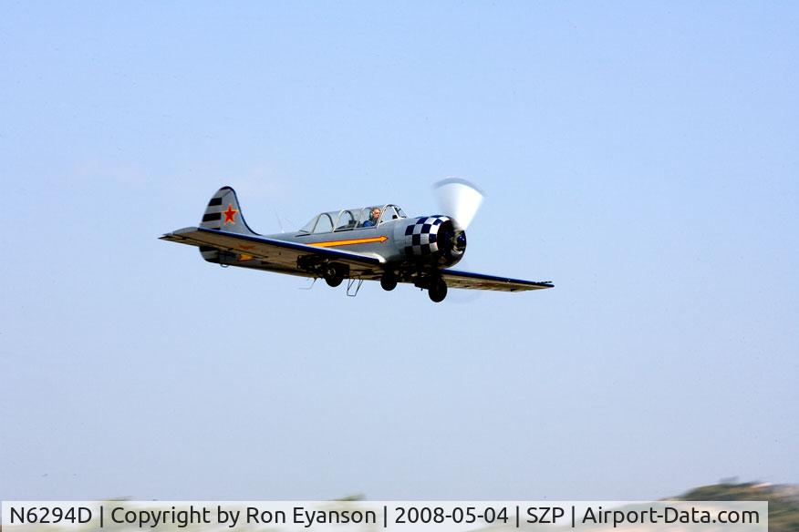 N6294D, 1983 Yakovlev Yak-52 C/N 833611, Yak 52 Fly By