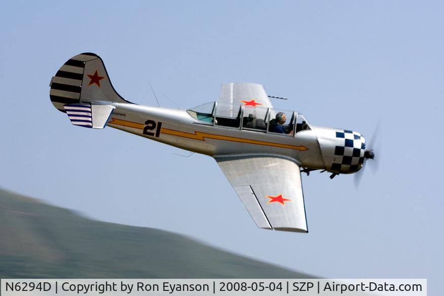 N6294D, 1983 Yakovlev Yak-52 C/N 833611, Yak 52 Fly By