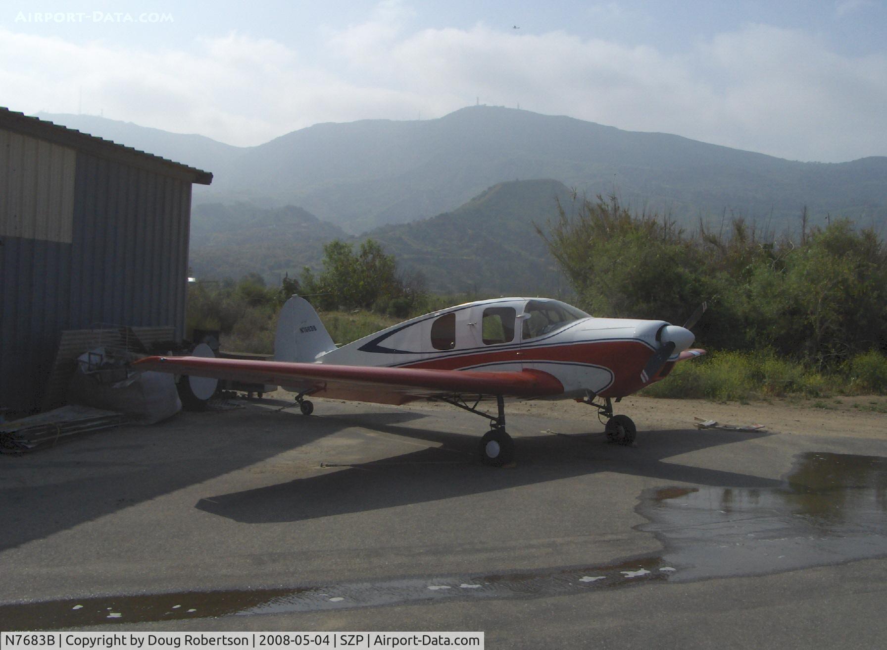 N7683B, 1957 Bellanca 14-19-2 Cruisair Senior C/N 4034, 1957 Bellanca 14-19-2 CRUISEMASTER, Continental O-470 upgrade, murky morning