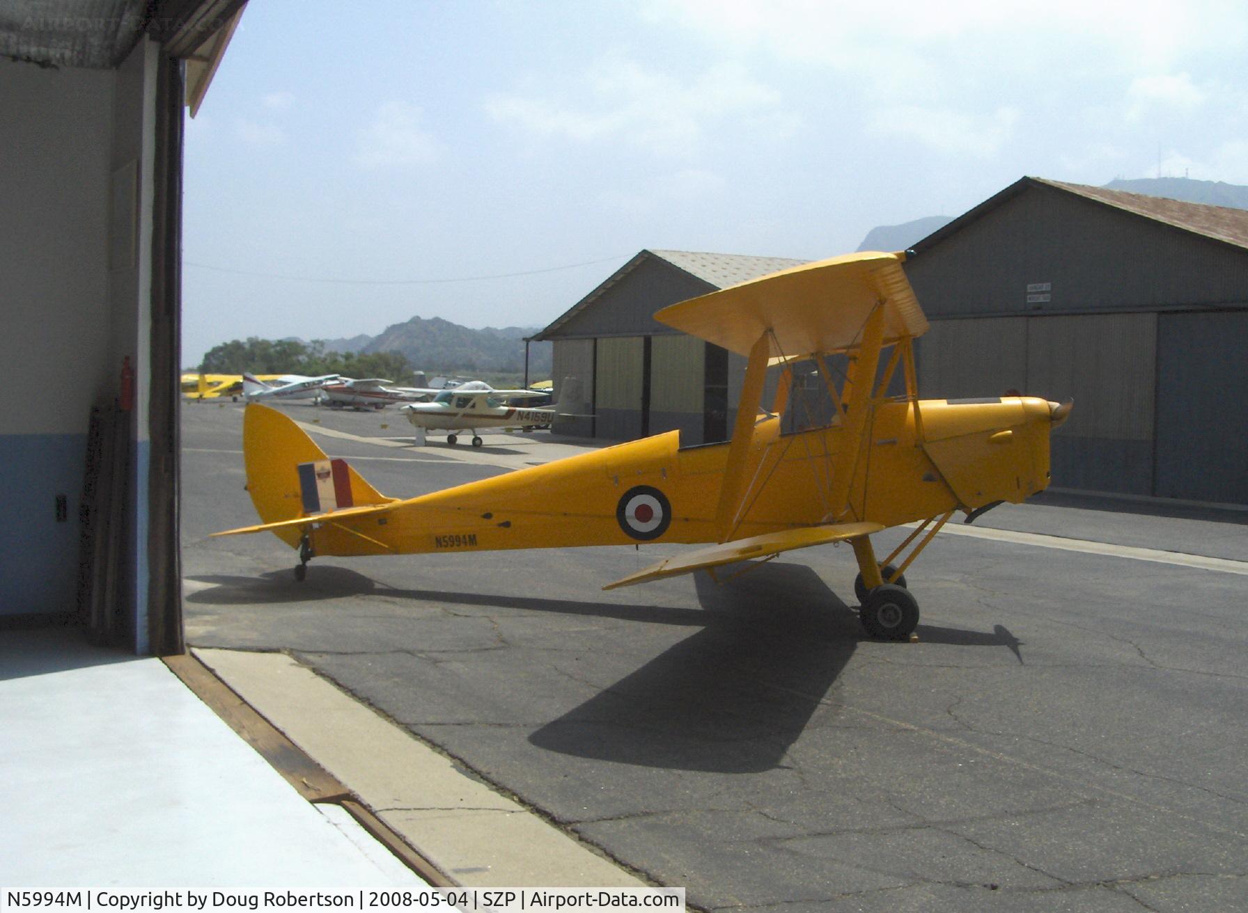 N5994M, 1942 De Havilland Canada DH-82C Tiger Moth C/N DHC1297, 1942 DeHavilland DH 82C TIGER MOTH, DH Gipsy Major 1C 142 Hp