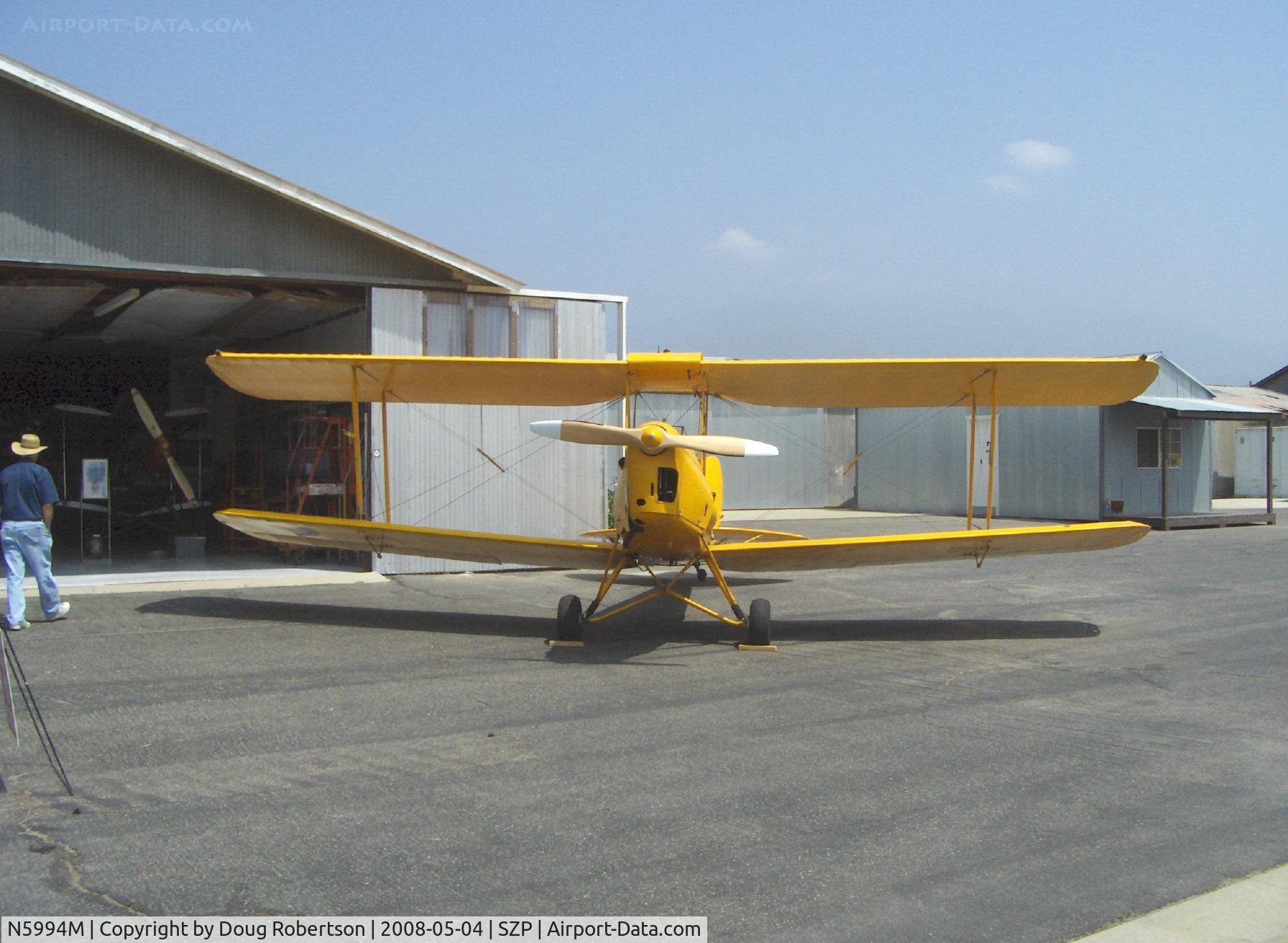 N5994M, 1942 De Havilland Canada DH-82C Tiger Moth C/N DHC1297, 1942 DeHavilland DH 82C TIGER MOTH, DH Gipsy Major 1C 142 Hp