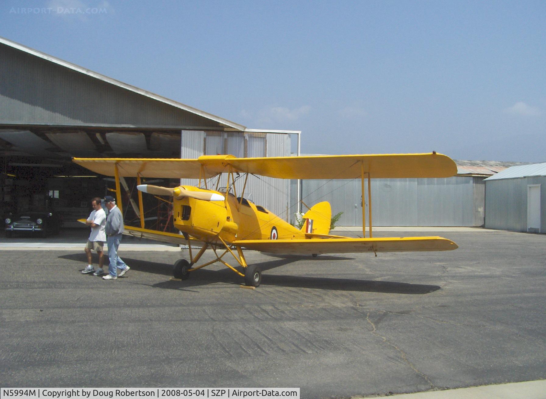 N5994M, 1942 De Havilland Canada DH-82C Tiger Moth C/N DHC1297, 1942 DeHavilland DH 82C TIGER MOTH, DH Gipsy Major 1C 142 Hp