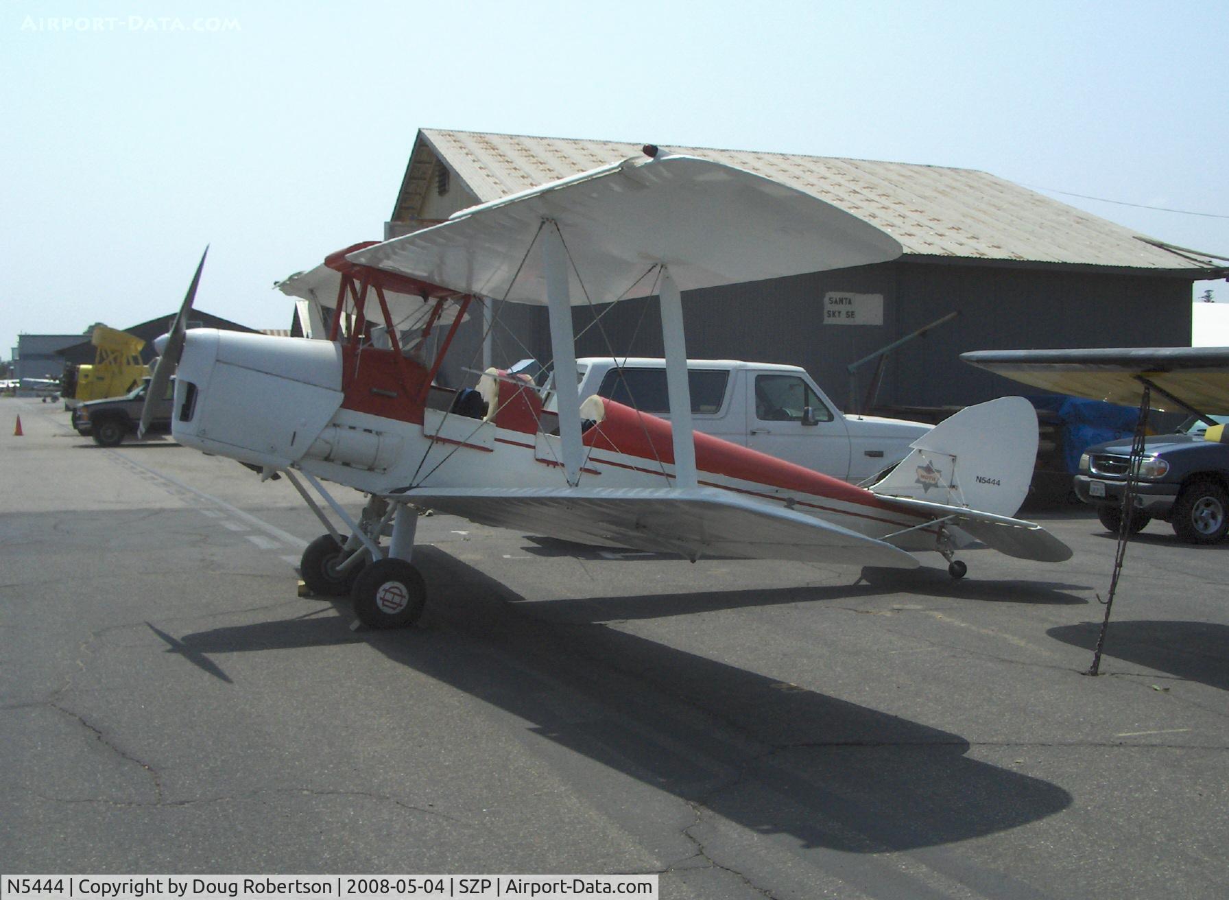 N5444, 1935 De Havilland DH-82A Tiger Moth II Tiger Moth II C/N 3312, 1935 DeHavilland DH 82A TIGER MOTH, DH Gipsy 1 130 Hp