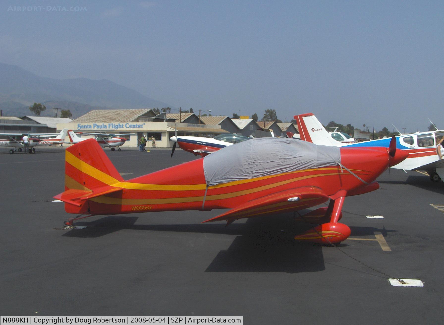 N888KH, 2005 Vans RV-6 C/N 25478, 2005 Hosfiel VAN's RV-6, Lycoming O-360-A1A 180 Hp, custom cover