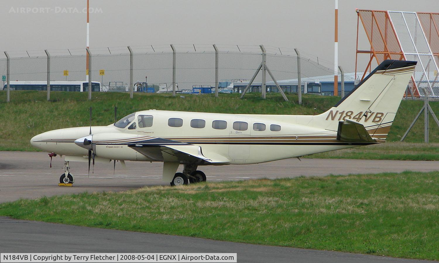 N184VB, 1980 Cessna 441 Conquest II C/N 441-0184, Cessna 441 Conquest at East Midlands in May 2008