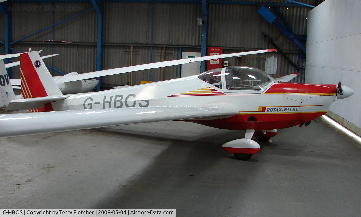 G-HBOS, 1994 Scheibe SF-25C Falke C/N 44574, Part of the Husband Bosworth Gliding Centre scene