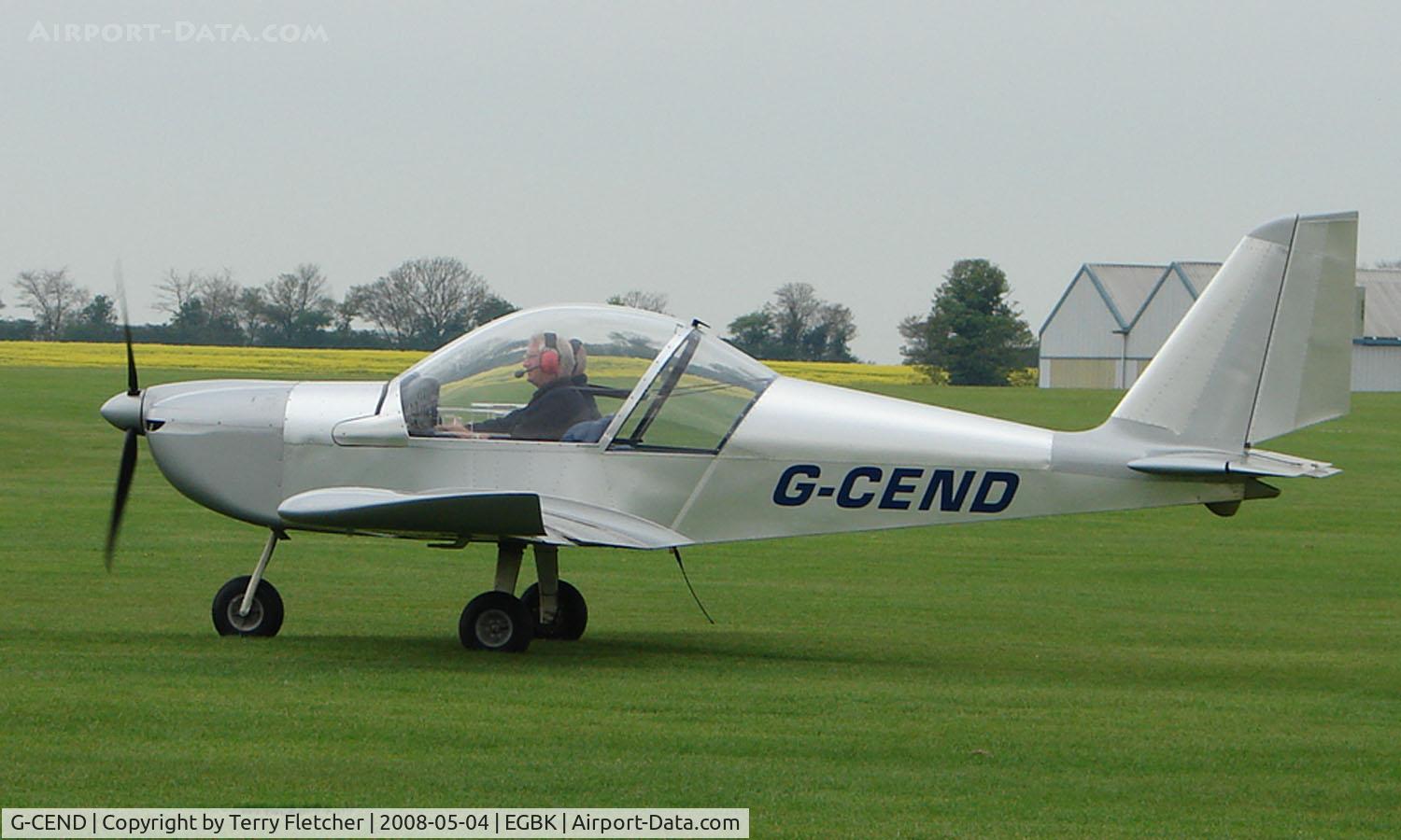 G-CEND, 2007 Cosmik EV-97 TeamEurostar UK C/N 2916, part of the Sywell GA scene on Tiger Moth Fly-in Day in May 2008