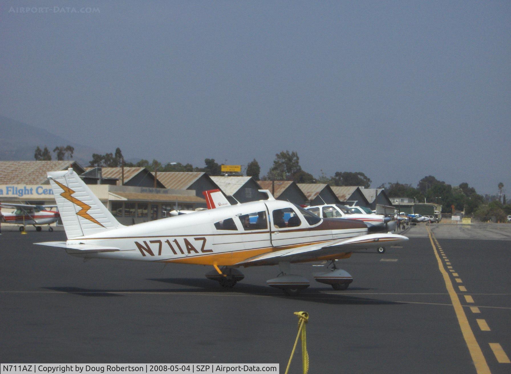 N711AZ, 1970 Piper PA-28-235 Cherokee C/N 28-11361, 1970 Piper PA-28-235 CHEROKEE, Lycoming O-540-B4B5 235 Hp, taxi