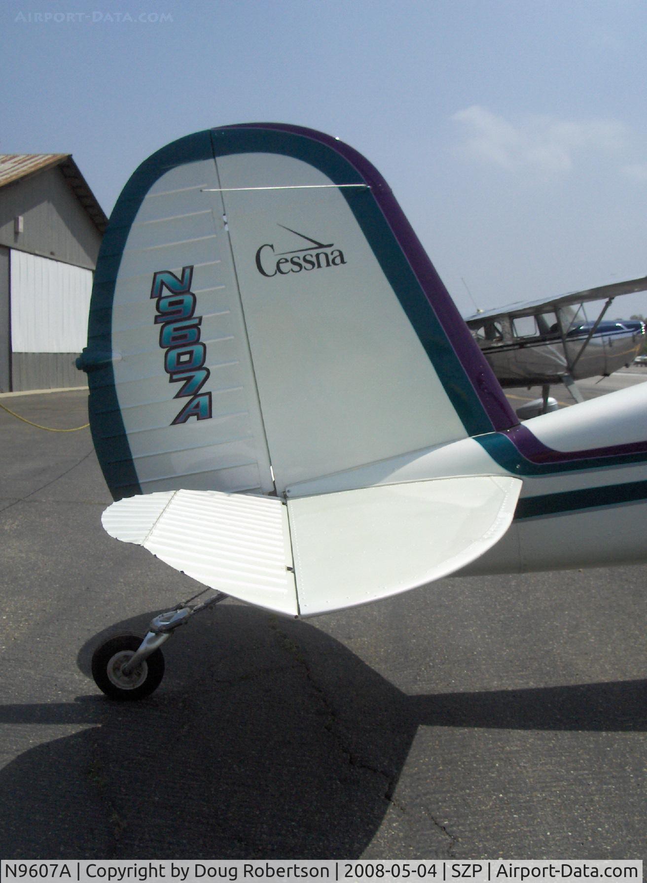 N9607A, 1949 Cessna 140A C/N 15328, 1949 Cessna 140A, 'Plum Crazy', Continental C85 85 Hp, tail 