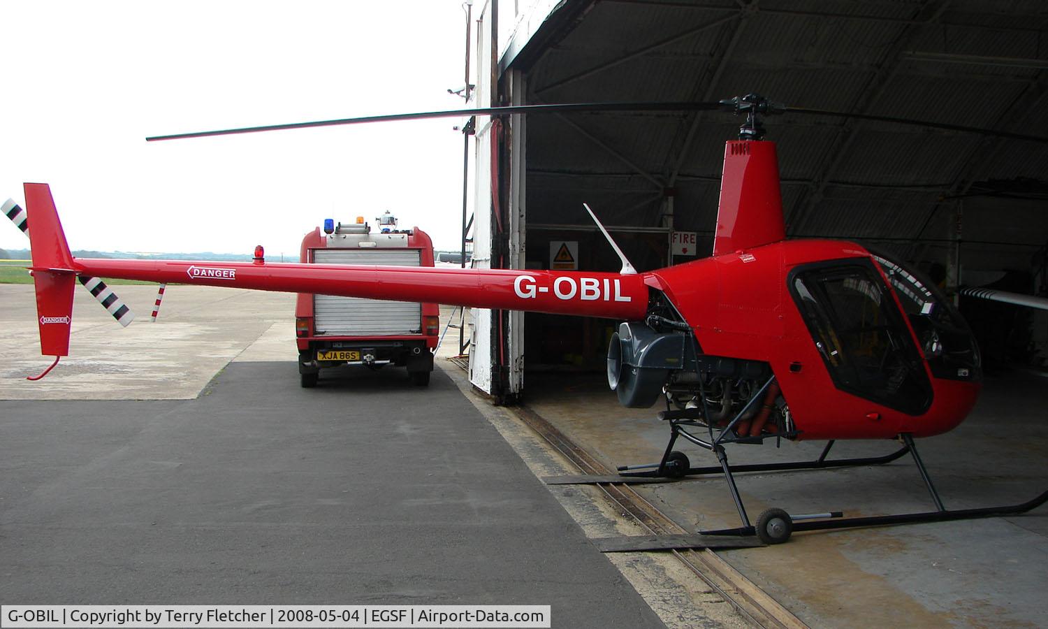 G-OBIL, 1988 Robinson R22 Beta II C/N 0792, Robinson R22 Beta at Peterborough Connington