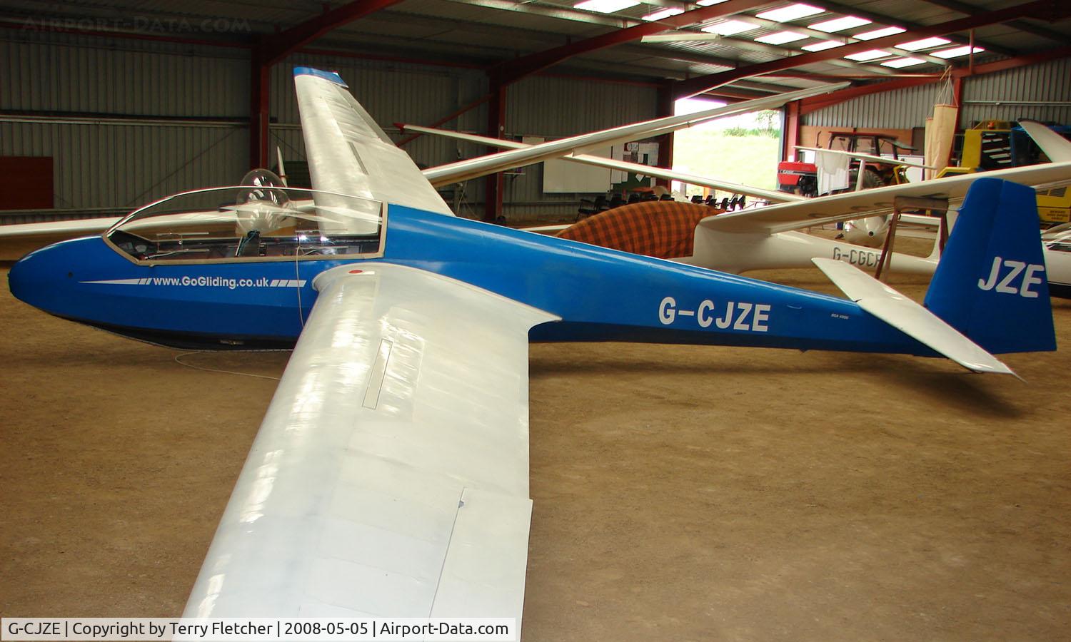 G-CJZE, 1973 Schleicher ASK-13 C/N 13423, A recent addition to the British Register at Needwood Forest Gliding Centre