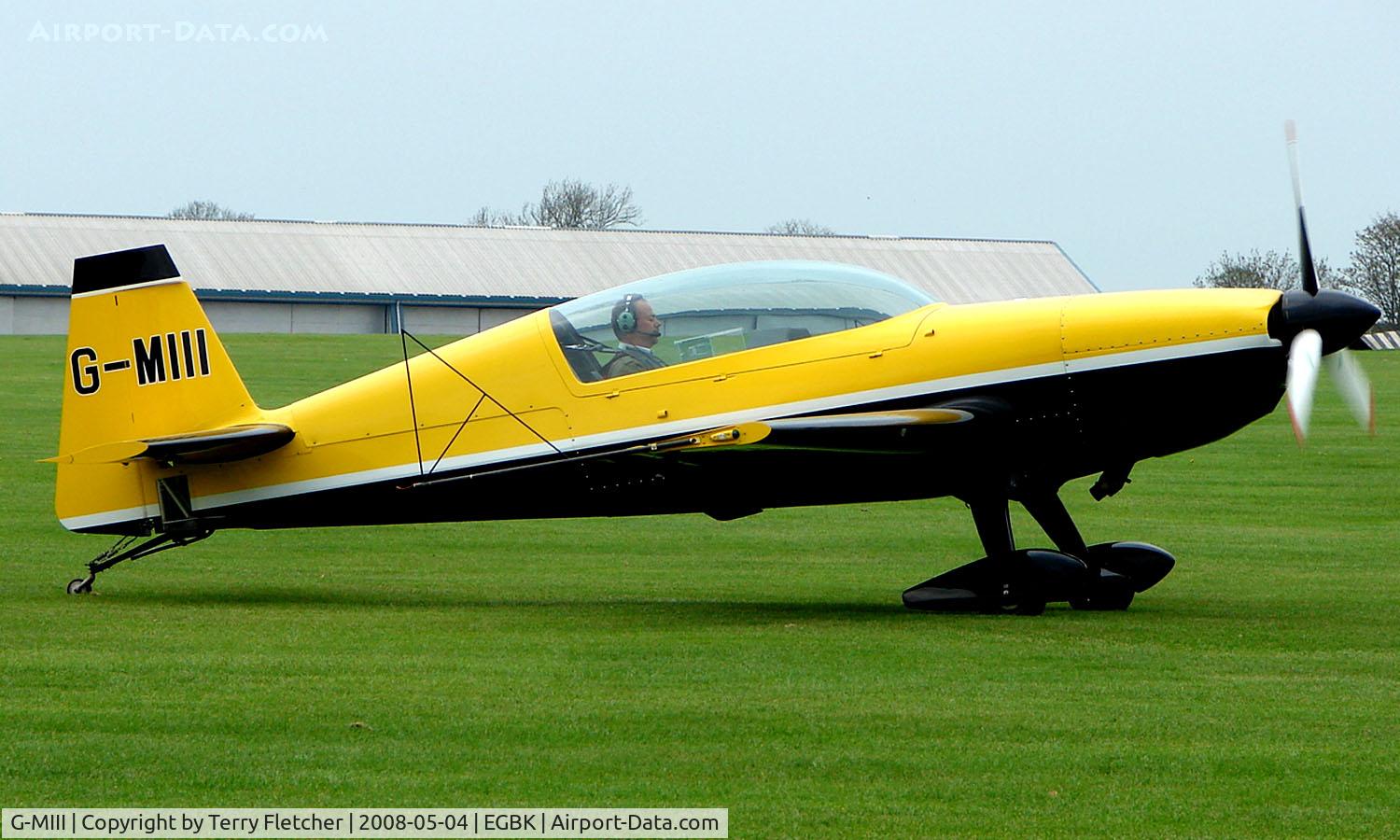 G-MIII, 1995 Extra EA-300L C/N 013, part of the Sywell GA scene on Tiger Moth Fly-in Day in May 2008