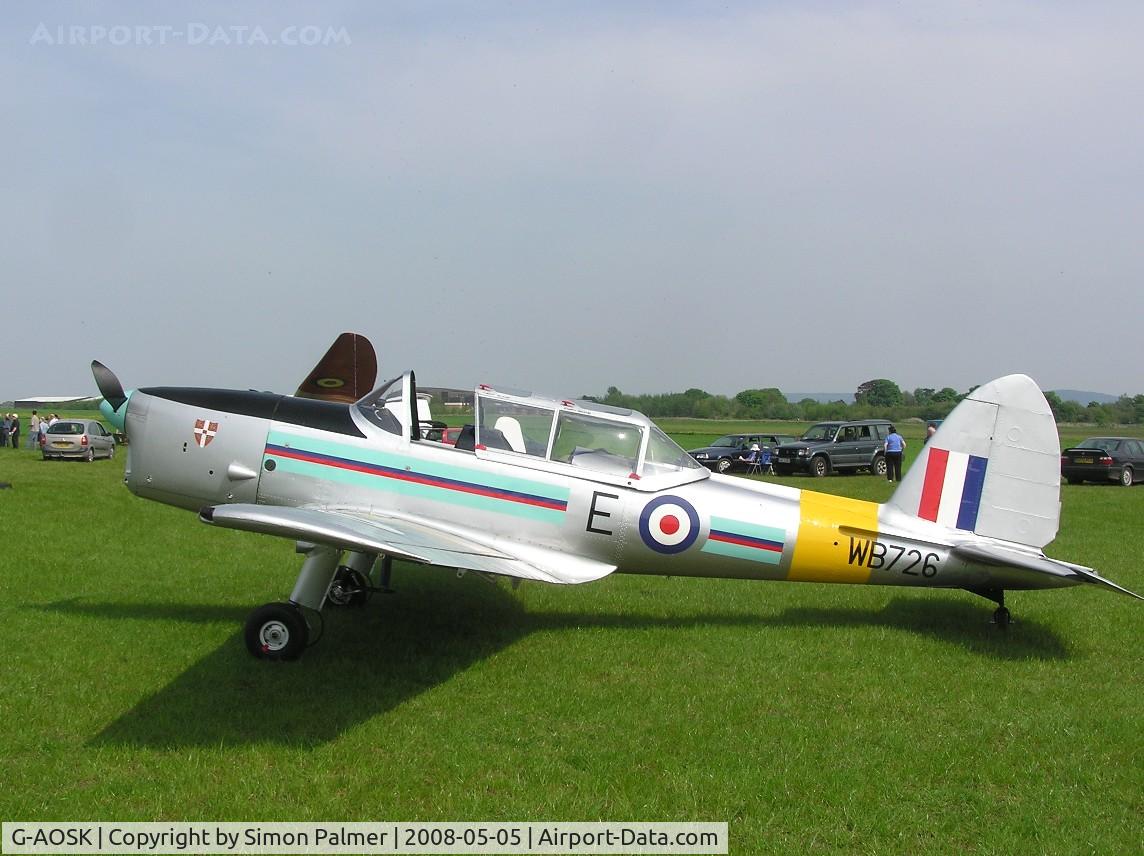 G-AOSK, 1950 De Havilland DHC-1 Chipmunk 22A C/N C1/0178, Chipmunk visiting Haddenham