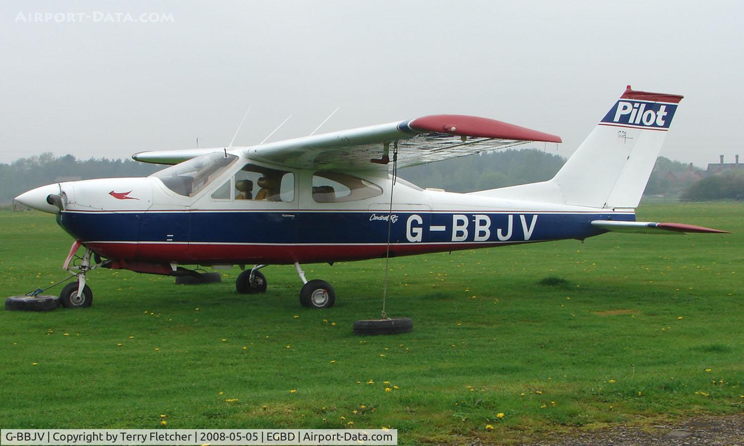 G-BBJV, 1974 Reims F177RG Cardinal RG C/N 0098, Cessna Cardinal at Eggington for Maintenance