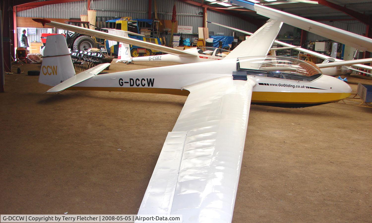 G-DCCW, 1967 Schleicher ASK-13 C/N 13051, A recent addition to the British Register at Needwood Forest Gliding Centre