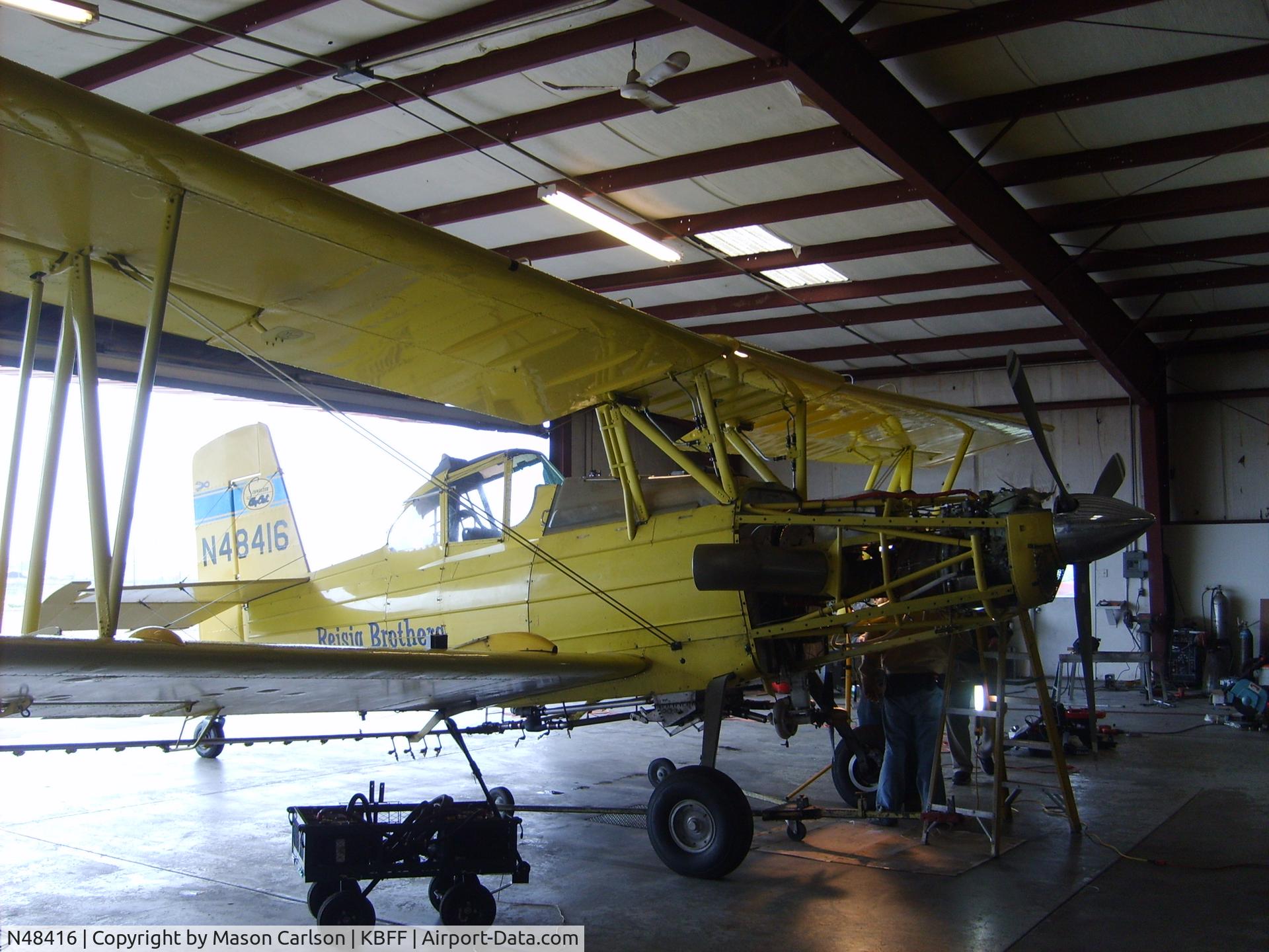 N48416, 1976 Grumman-Schweizer G-164B C/N 22B, garrett ag cat
