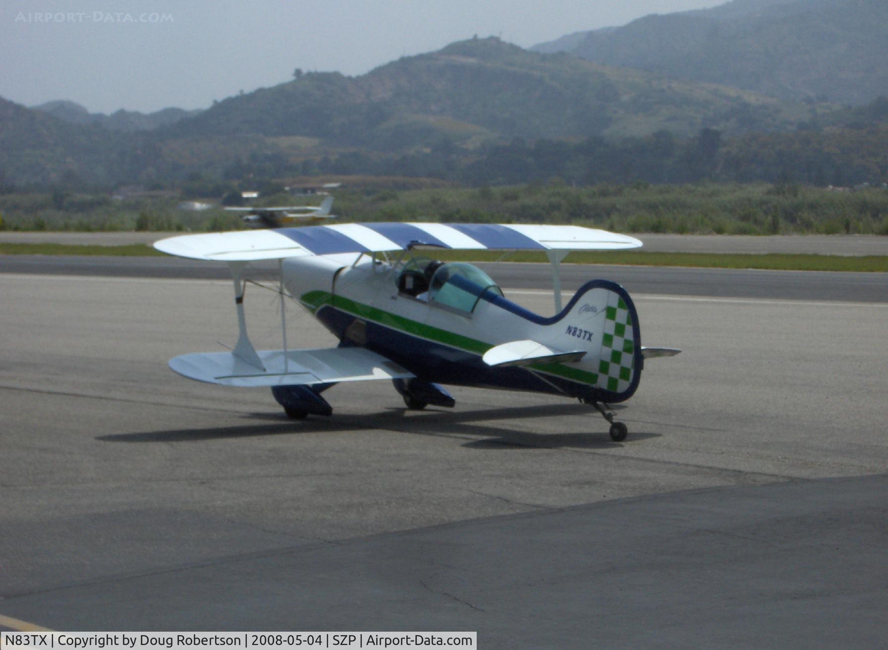 N83TX, 1983 Pitts S-1E Special C/N 8-0110, 1983 Langerud/Taylor/Hines PITTS S1E, Lycoming O-320, taxi