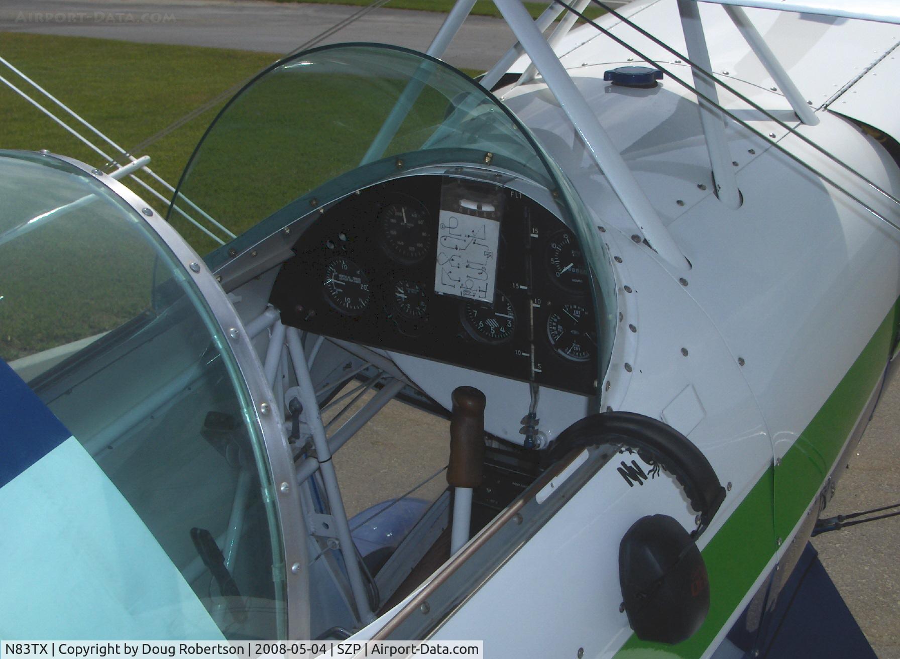 N83TX, 1983 Pitts S-1E Special C/N 8-0110, 1983 Langerud/Taylor/Hines PITTS S1E, Lycoming O-320, panel