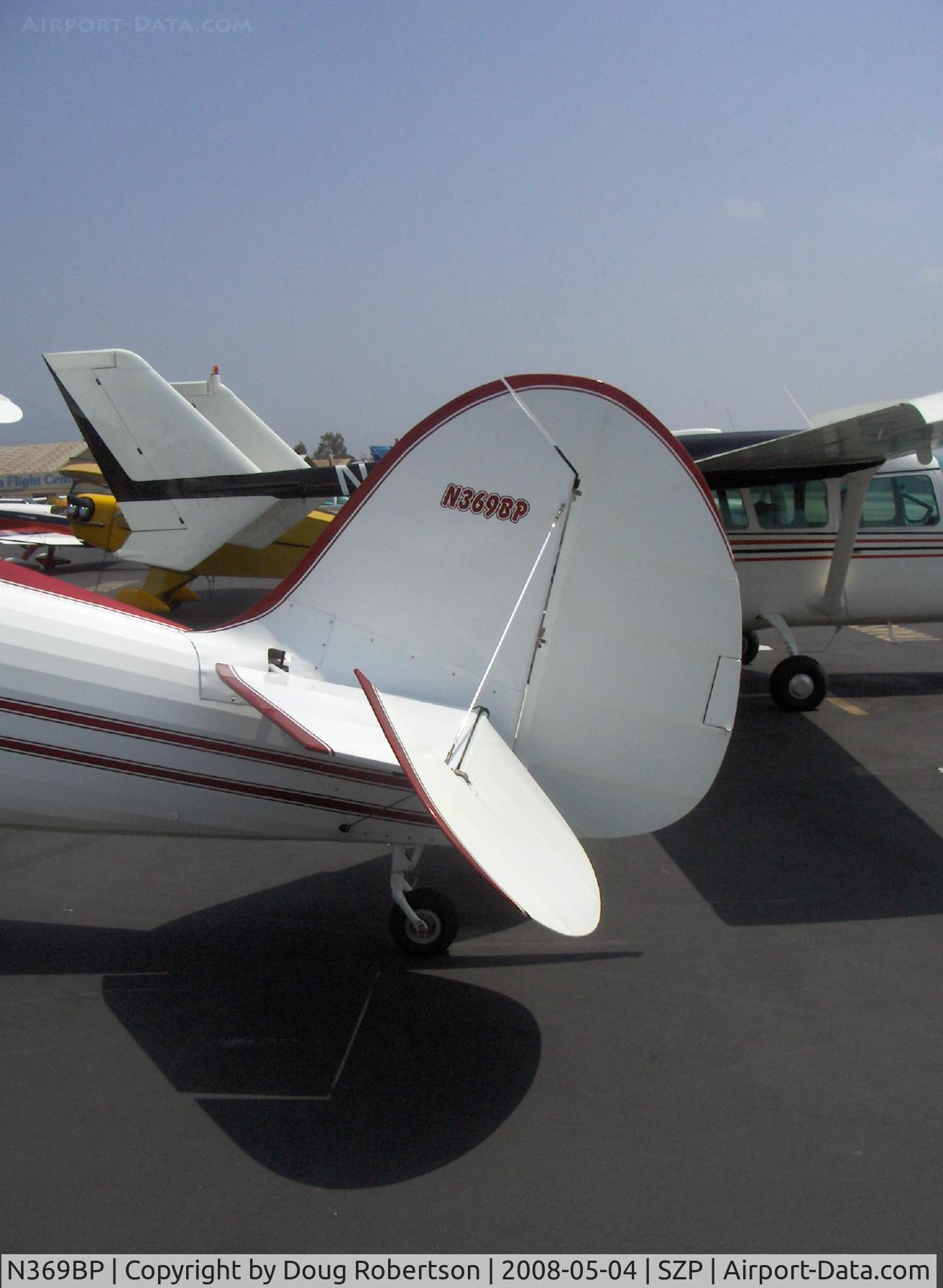 N369BP, 1987 Classic Aircraft Corp WACO YMF C/N F5-005, 1987 Classic Aircraft WACO YMF, Jacobs R755B 275 Hp radial, tail