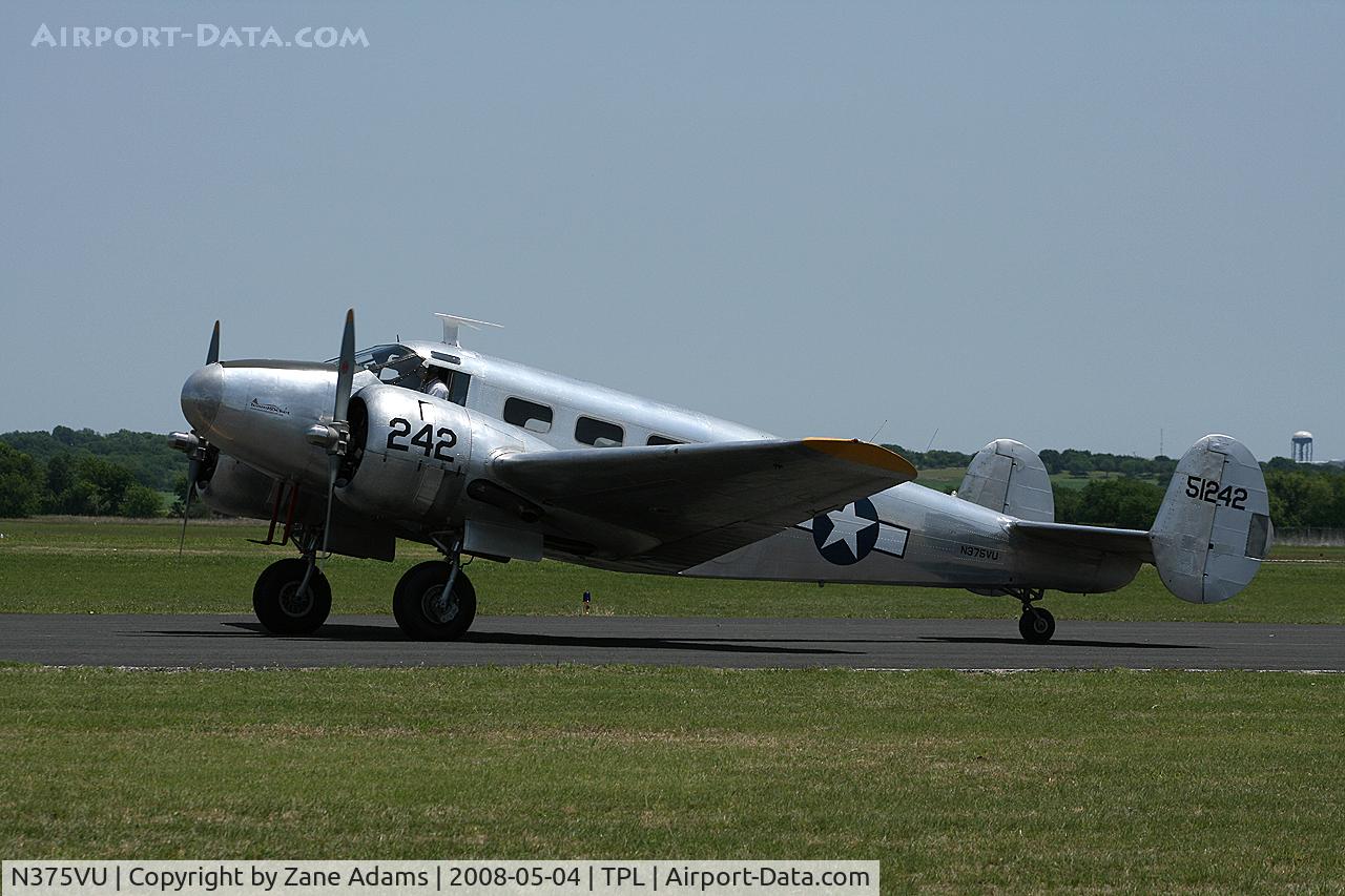 N375VU, 1943 Beech TC-45J C/N 51242, At Central Texas Airshow