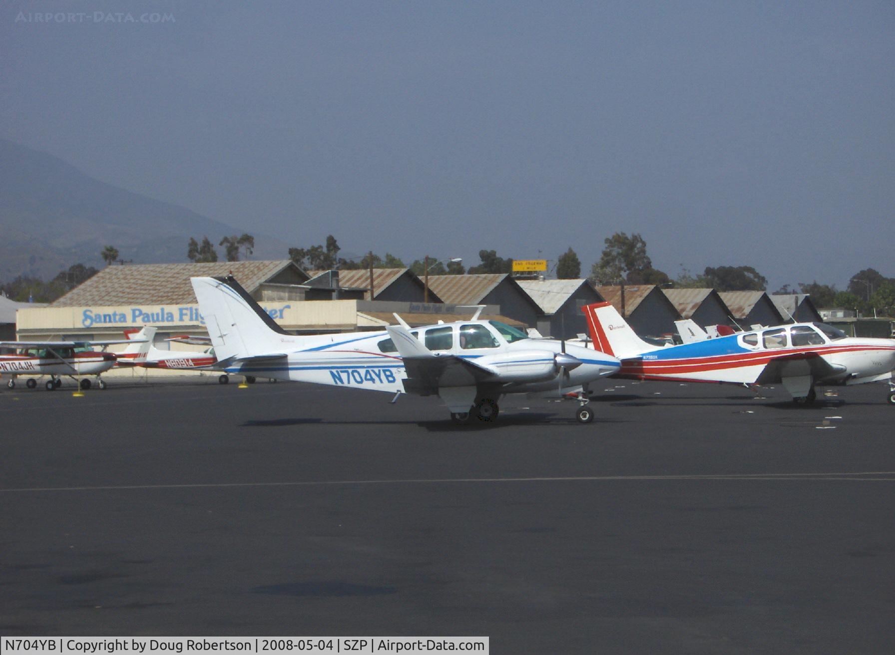 N704YB, 1968 Beech 95-B55 (T42A) Baron C/N TC-1156, 1968 Beech 95-B55 (T42A) BARON, two Continental IO-470-L 260 Hp each, taxi