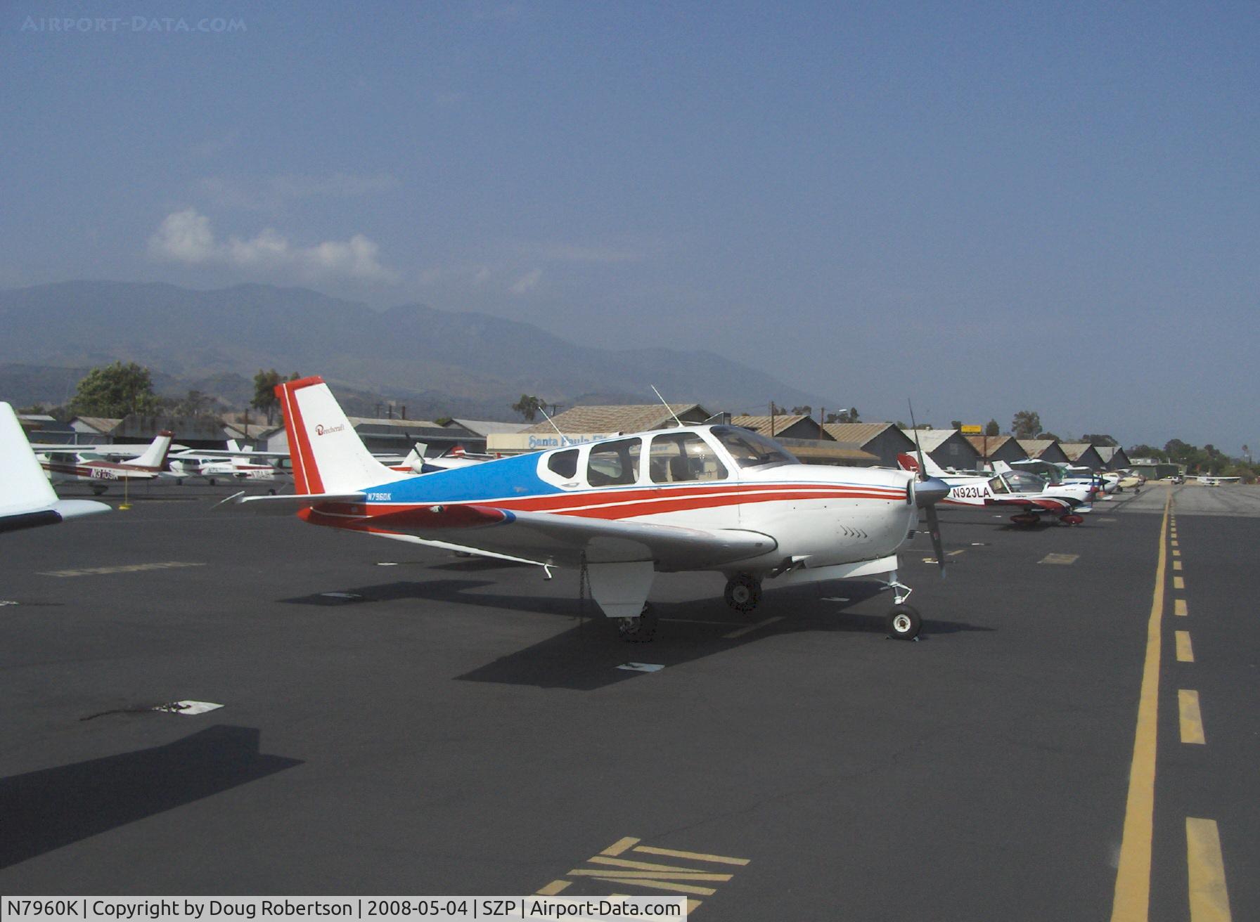 N7960K, 1964 Beech 35-B33 Debonair C/N CD-774, 1964 Beech 35 B33 DEBONAIR, Continental IO-470-K 225 Hp