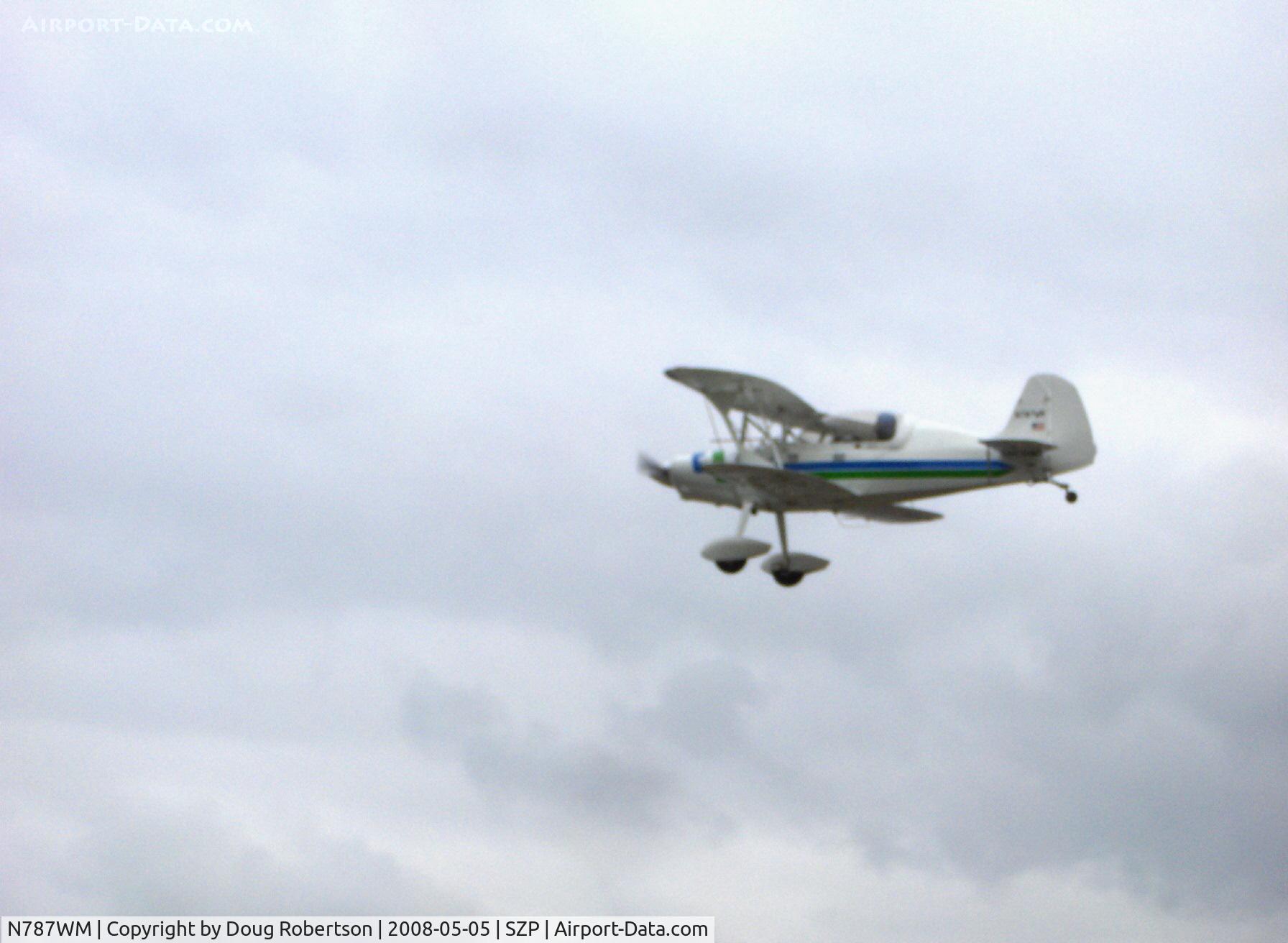 N787WM, 1993 Stolp SA-750 Acroduster Too C/N SA750-083176JC, 1993 Causey ACRODUSTER II, Lycoming AEIO-360 180 Hp, landing Rwy 22
