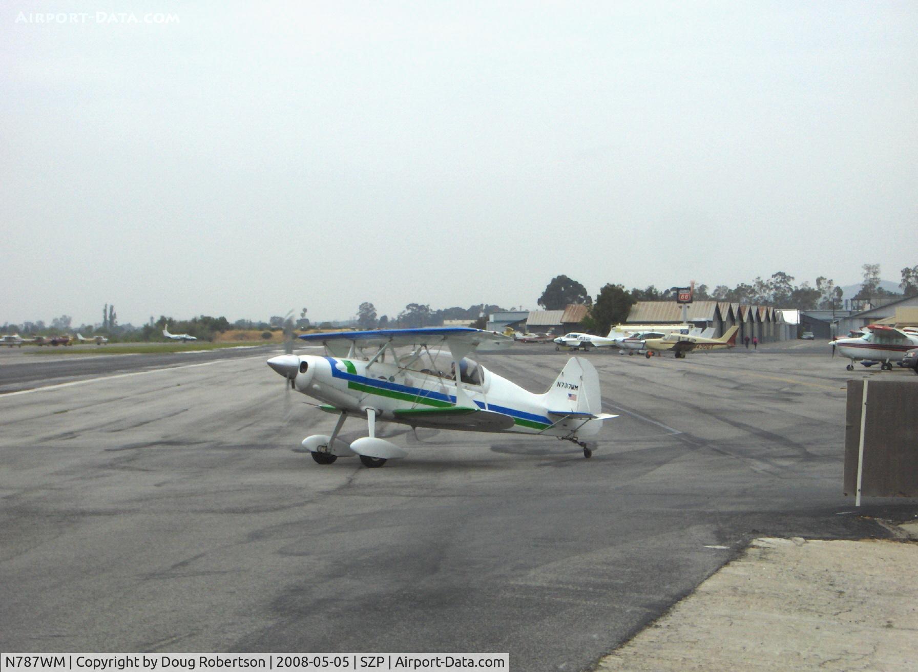 N787WM, 1993 Stolp SA-750 Acroduster Too C/N SA750-083176JC, 1993 Causey ACRODUSTER II, Lycoming AEIO-360 180 Hp, turning on active