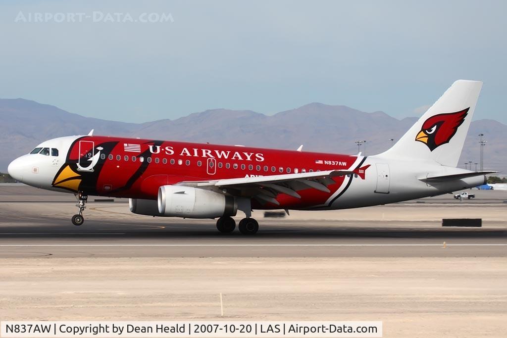N837AW, 2005 Airbus A319-132 C/N 2595, US Airways 