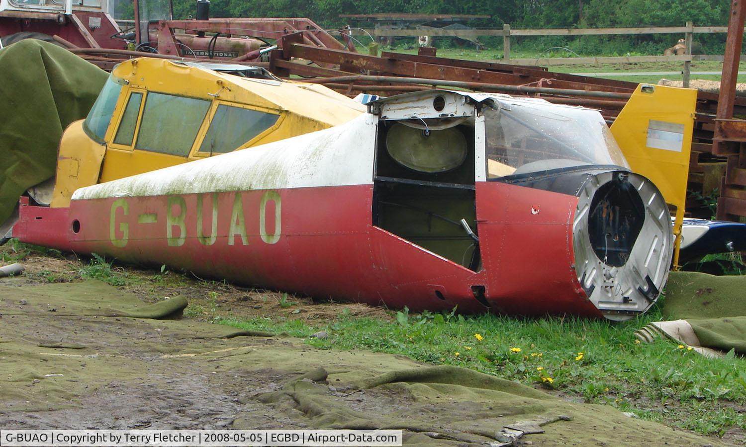 G-BUAO, 1946 Luscombe 8A C/N 4089, All that remains of this Luscombe that suffered substantial damage in an incident near Marlborough on 9th April 2004
