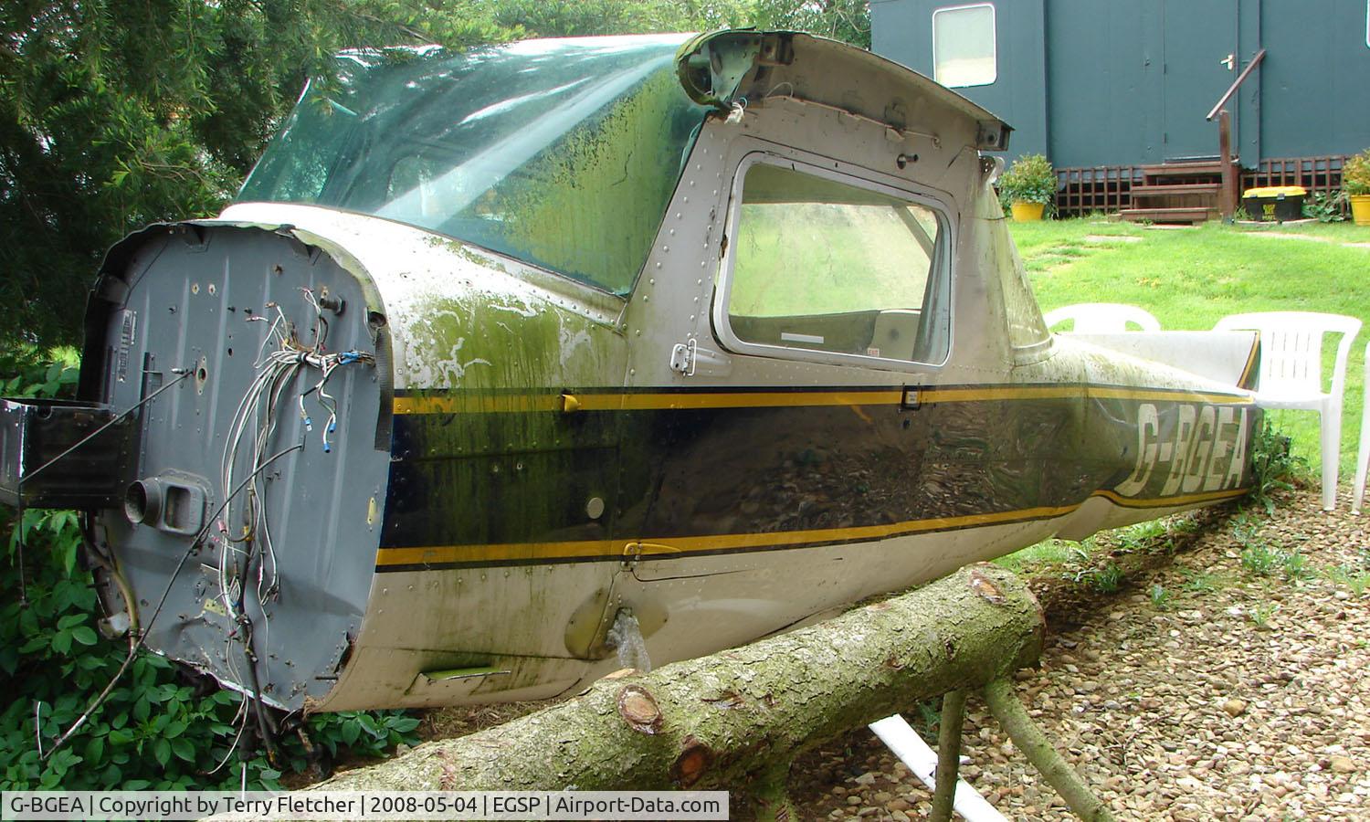 G-BGEA, 1977 Reims F150M C/N 1396, A bent fuselage is all that remains of this Cessna after its July 2004 incident