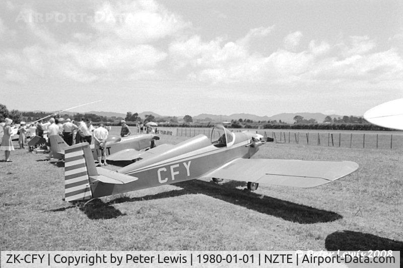 ZK-CFY, Druine D.31 Turbulent C/N 1010, A L Davidson, Willburn Valley, Southland