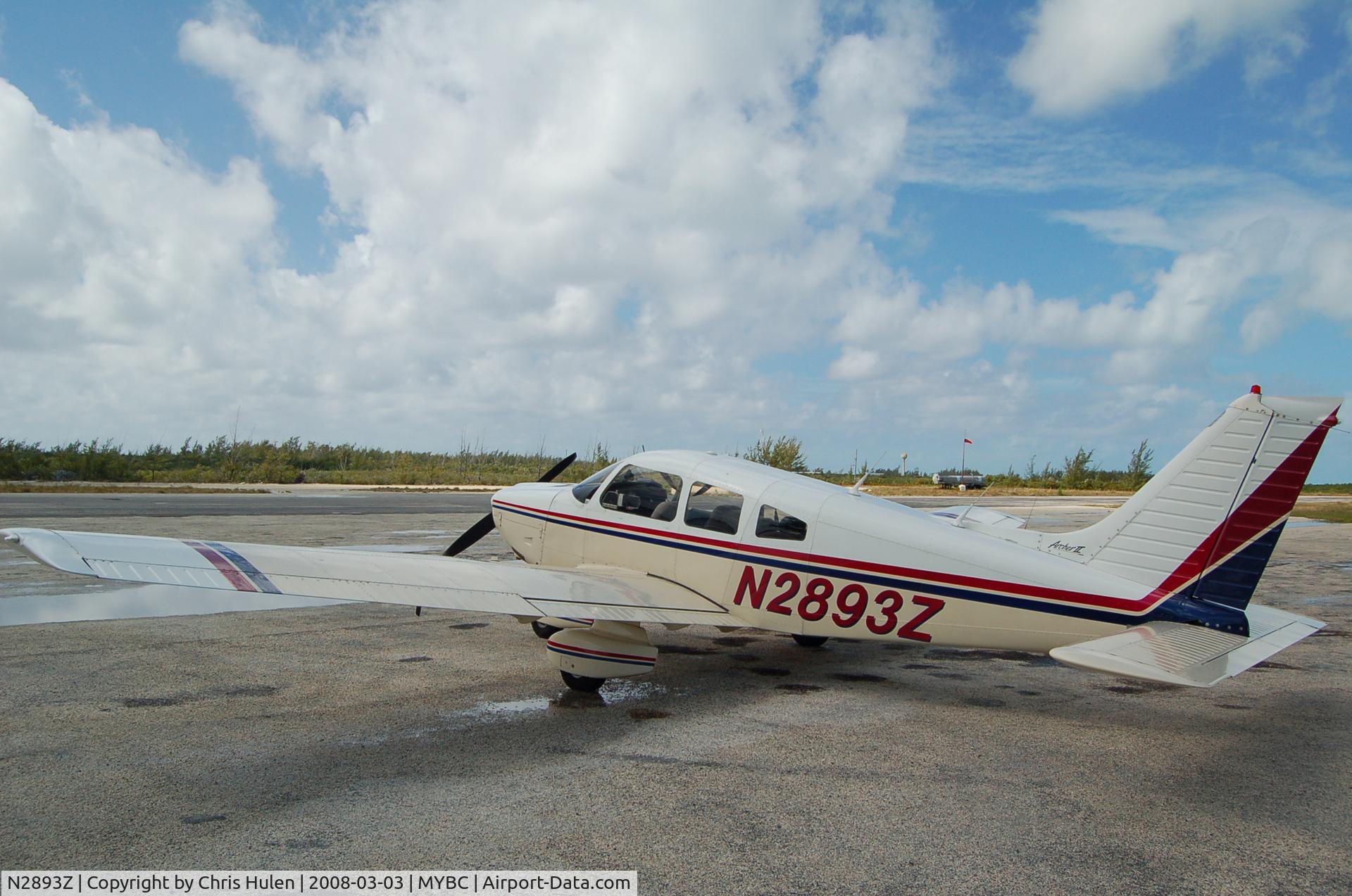 N2893Z, Piper PA-28-181 C/N 28-7990533, Clearing Bahamian Customs at Chub Cay, Berry Islands, Bahamas