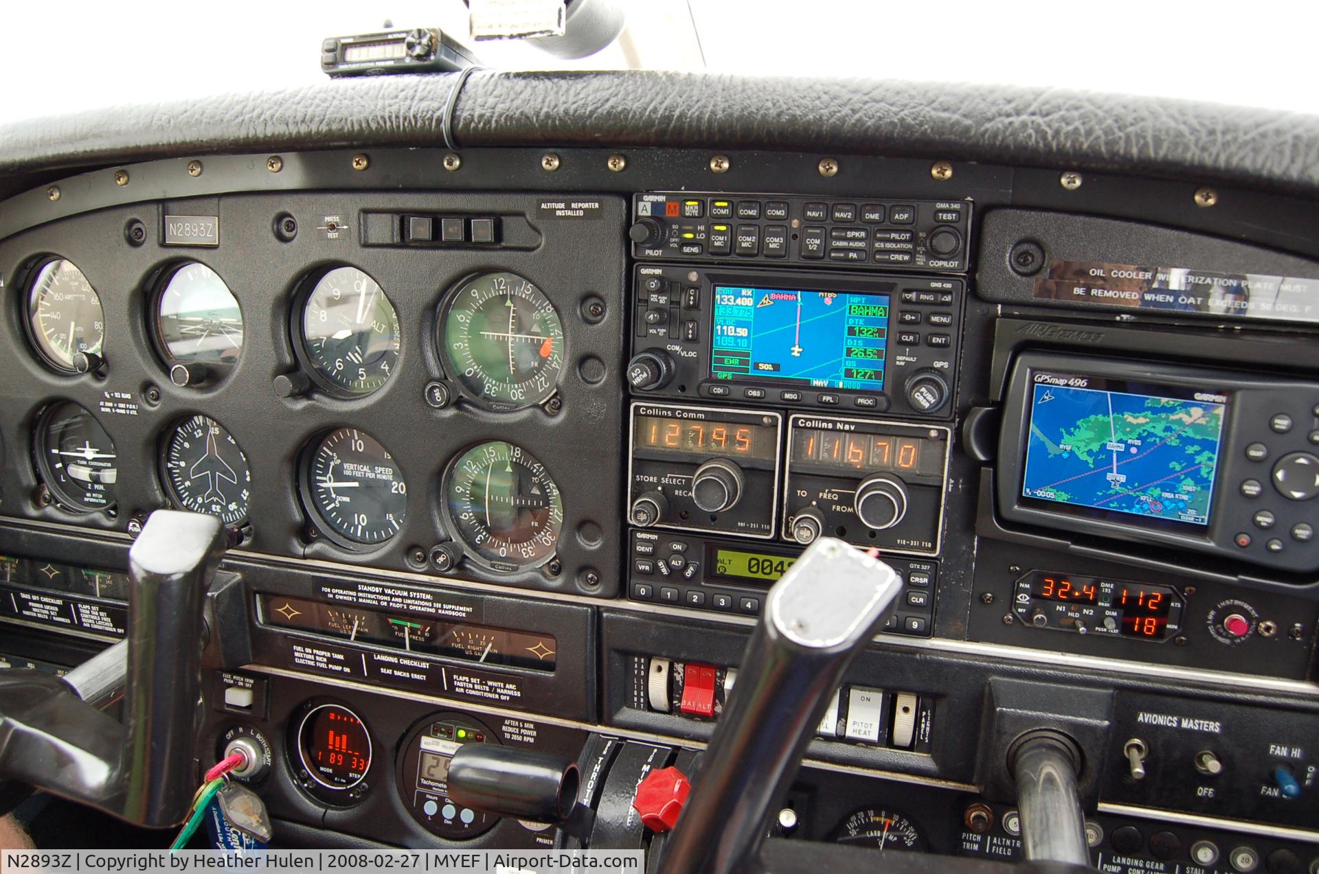 N2893Z, Piper PA-28-181 C/N 28-7990533, Enroute KFLL-MYEF with rain looming ahead