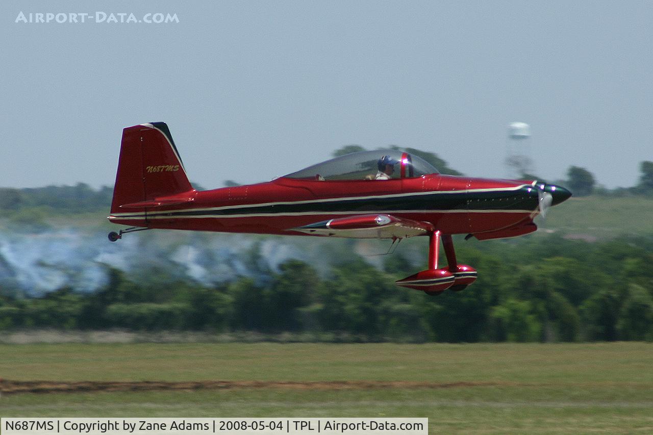 N687MS, 2005 Vans RV-8 C/N 82109, At Central Texas Airshow - Falcon Flight