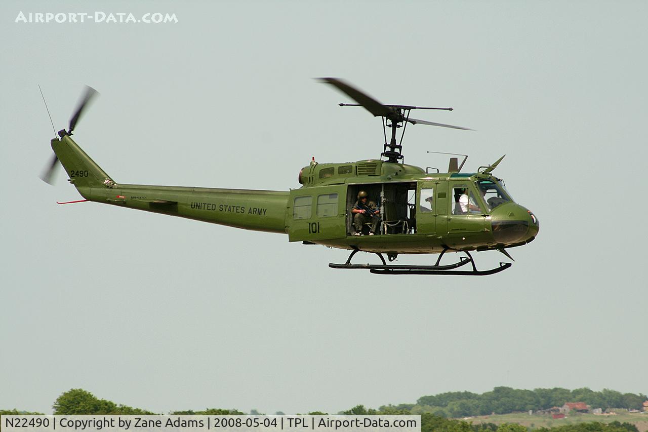 N22490, 1974 Bell UH-1V Iroquois C/N 13814, At Central Texas Airshow
